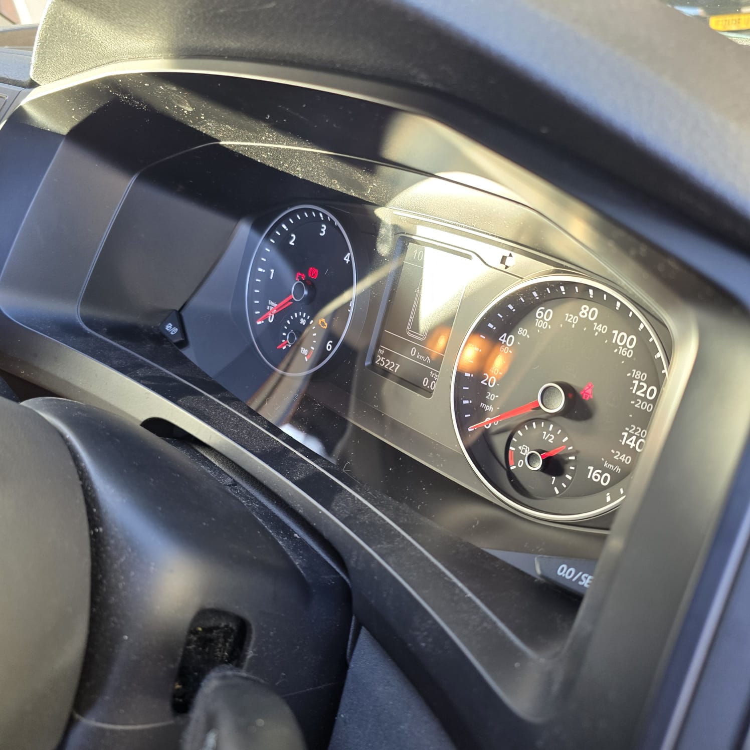 New cluster installed in VW Transporter T6