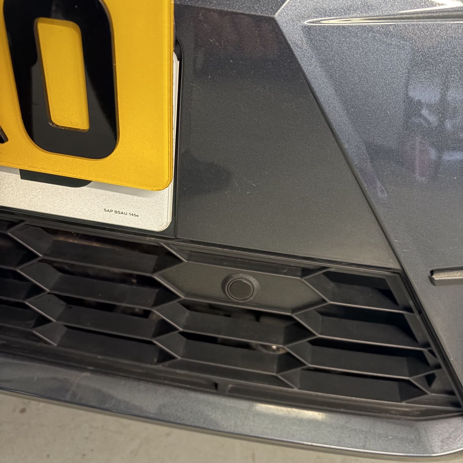 Seat Ibiza with OEM front and rear parking sensor retrofit completed