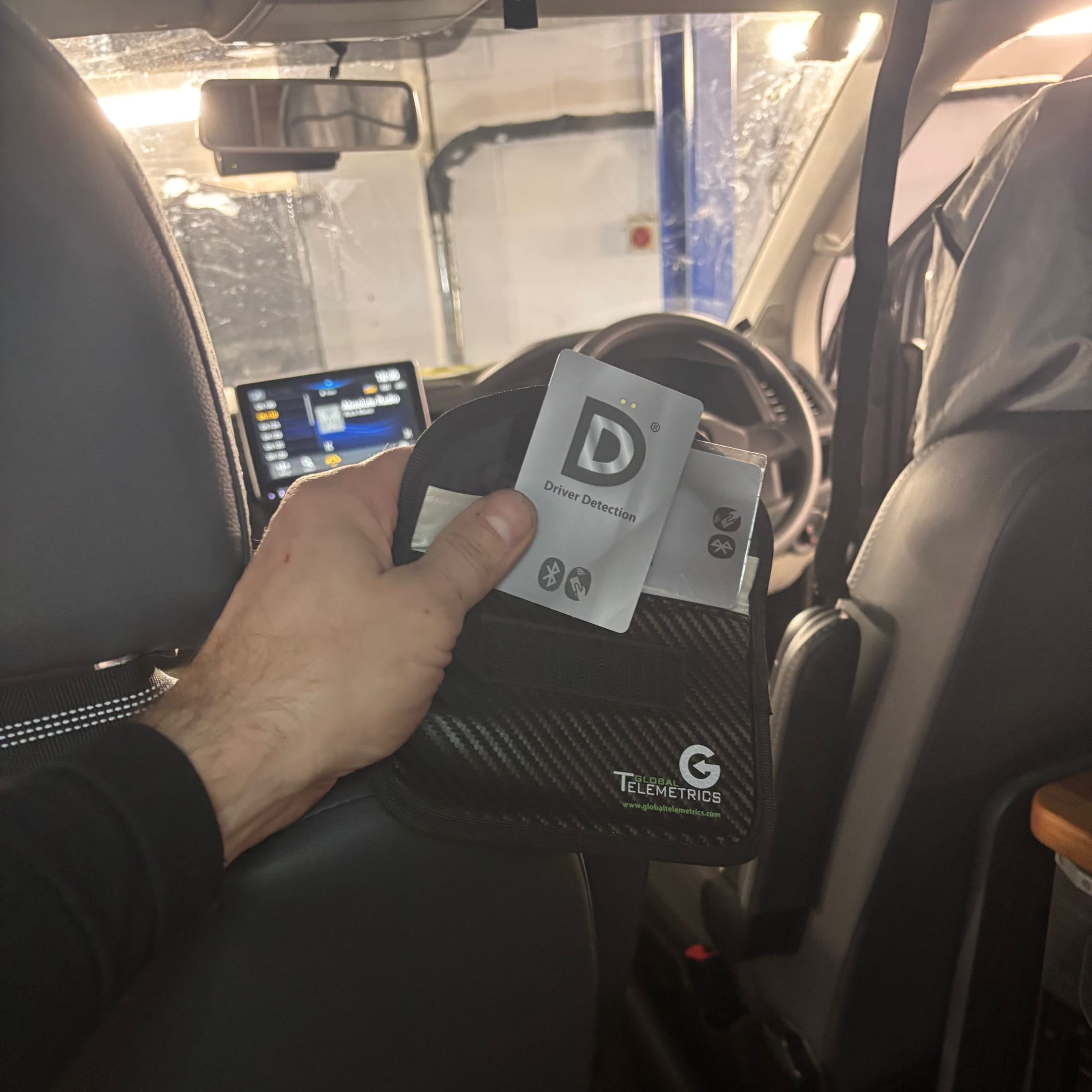 Discreet wiring routing for a hidden tracker and immobiliser installation in a camper van