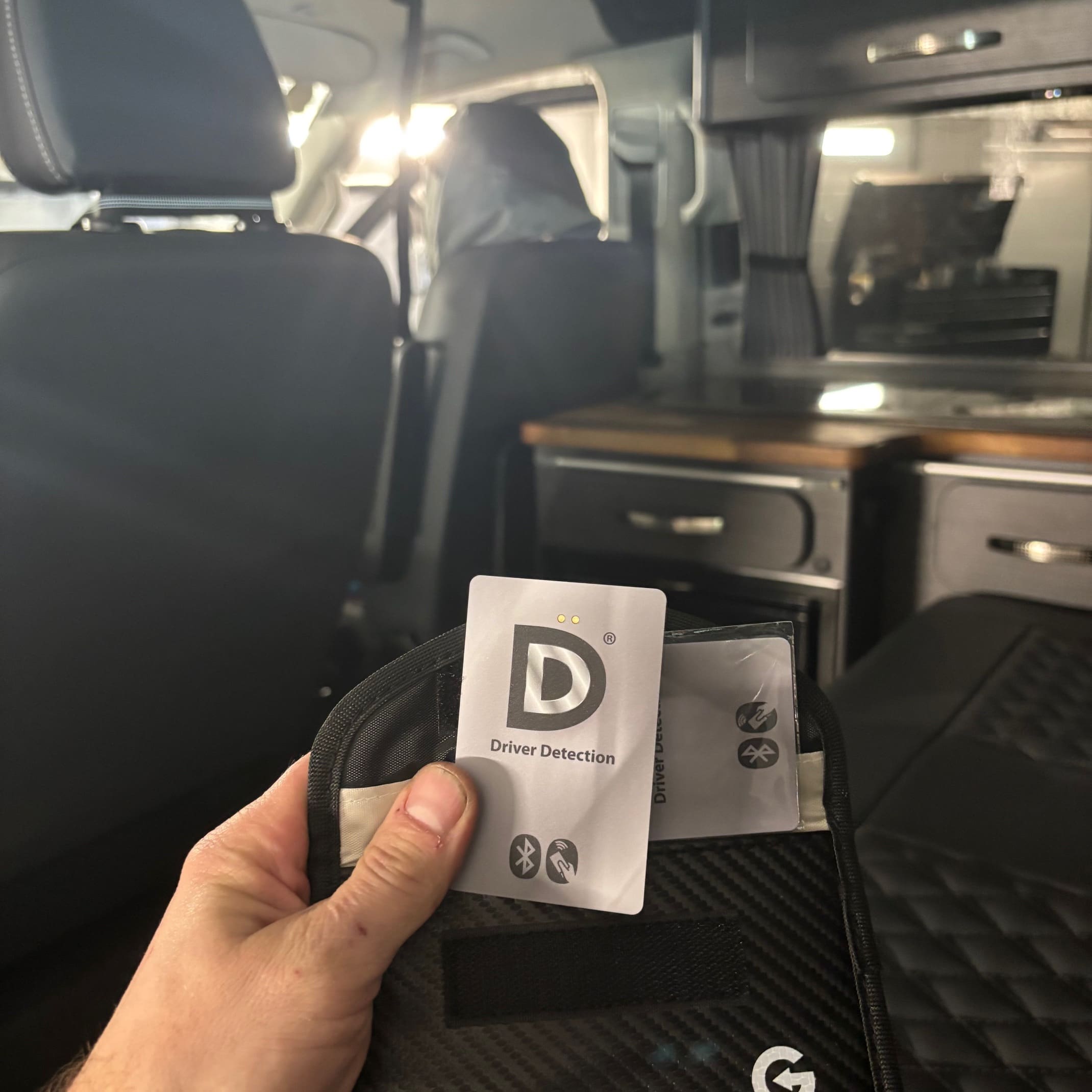SmartTrak iMob unit installed as a discreet GPS tracker and immobiliser in a camper van