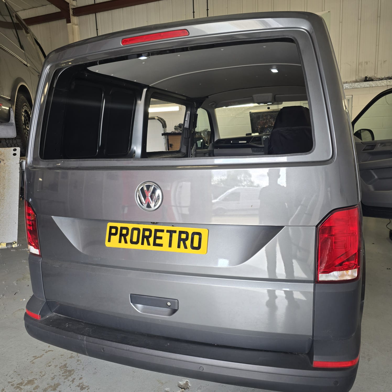 Factory-style rear camera upgrade on VW T6.1 camper