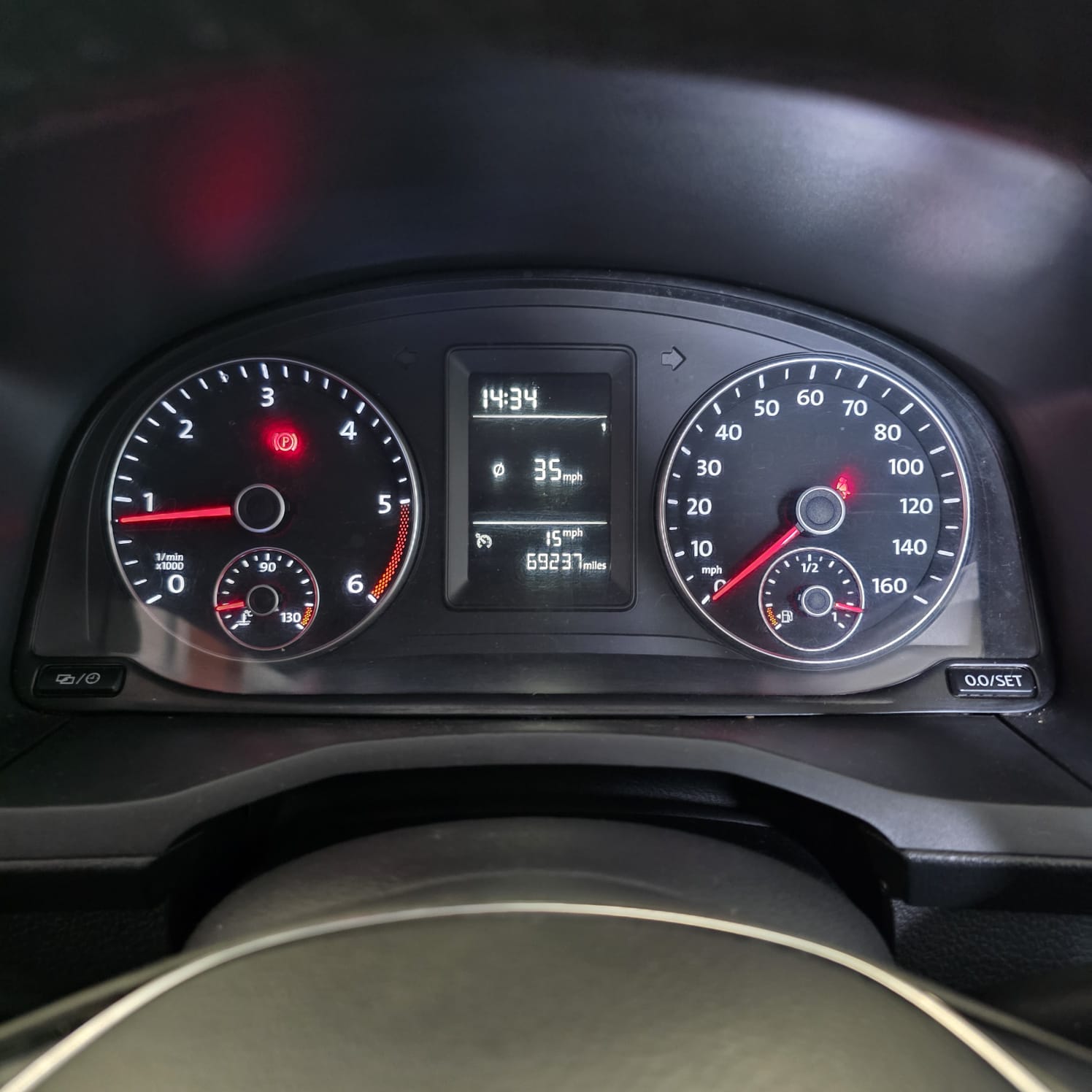 VW Caddy cruise control, MFD, and steering wheel retrofit