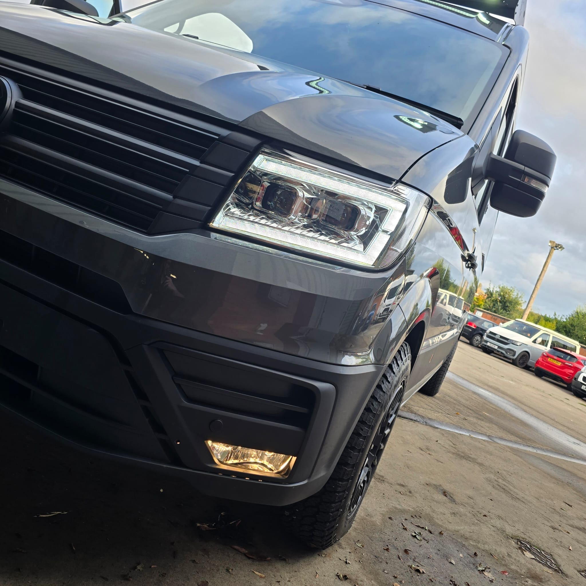 2025 VW Crafter HQ LED Headlight Close-Up