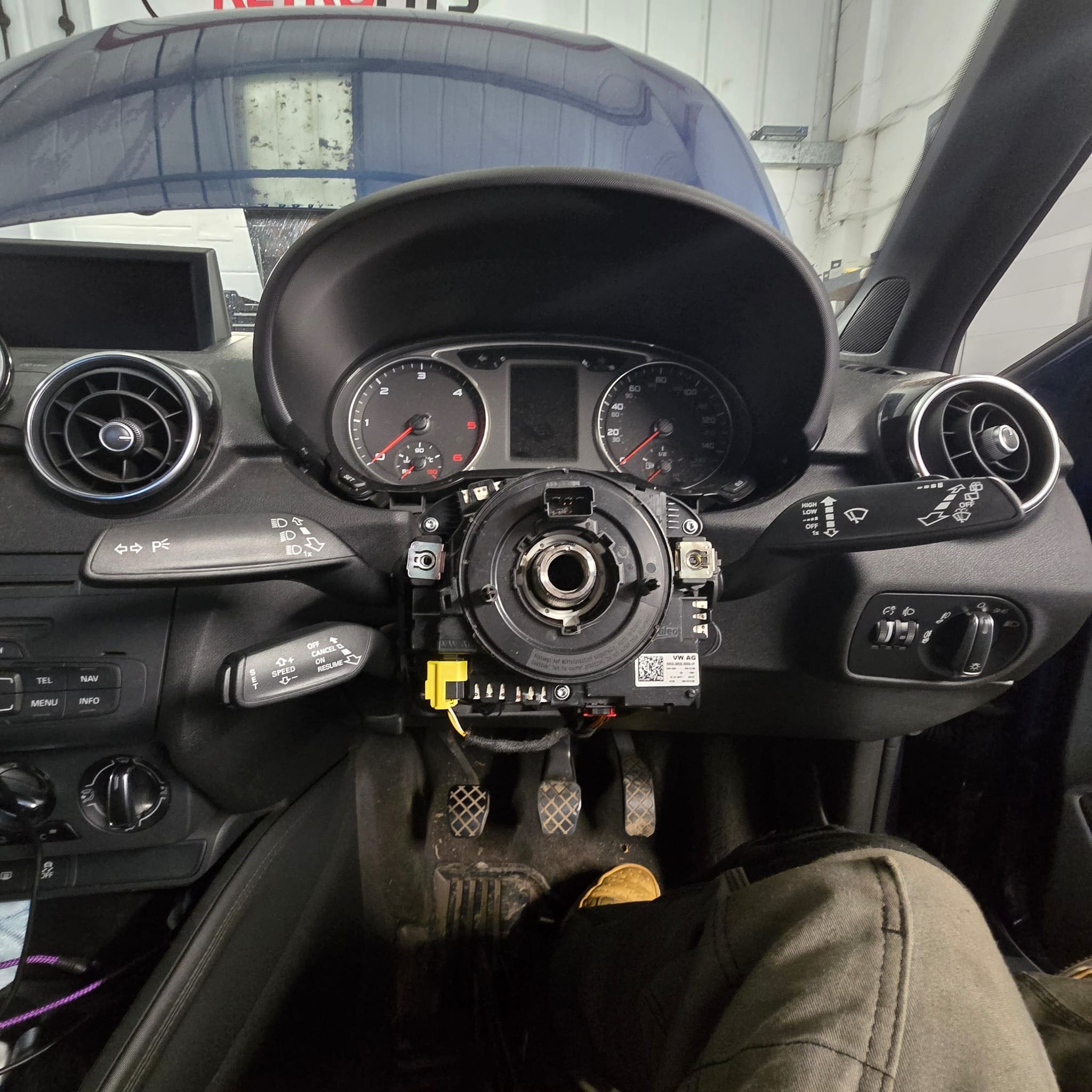 Audi A1 Cruise Control Retrofit Installed
