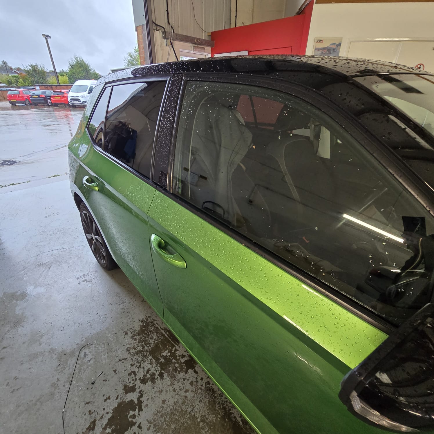 Skoda Fabia limo tint rear window retrofit