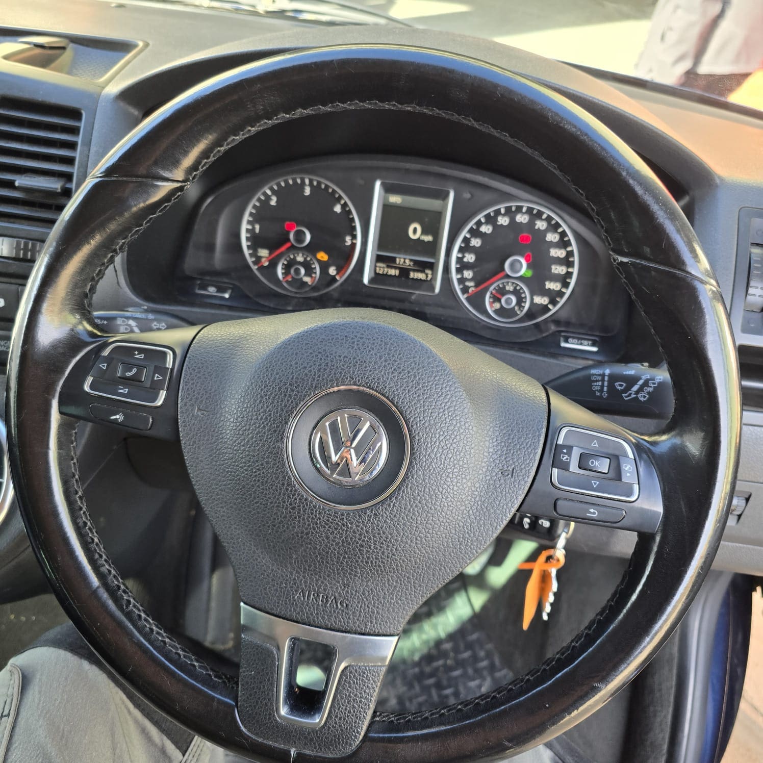 Multifunction steering wheel and DAB antenna installed VW T5.1 Tamworth