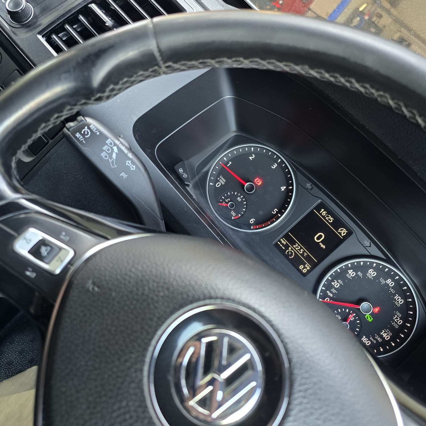 VW Transporter T6 cruise control retrofit - completed installation