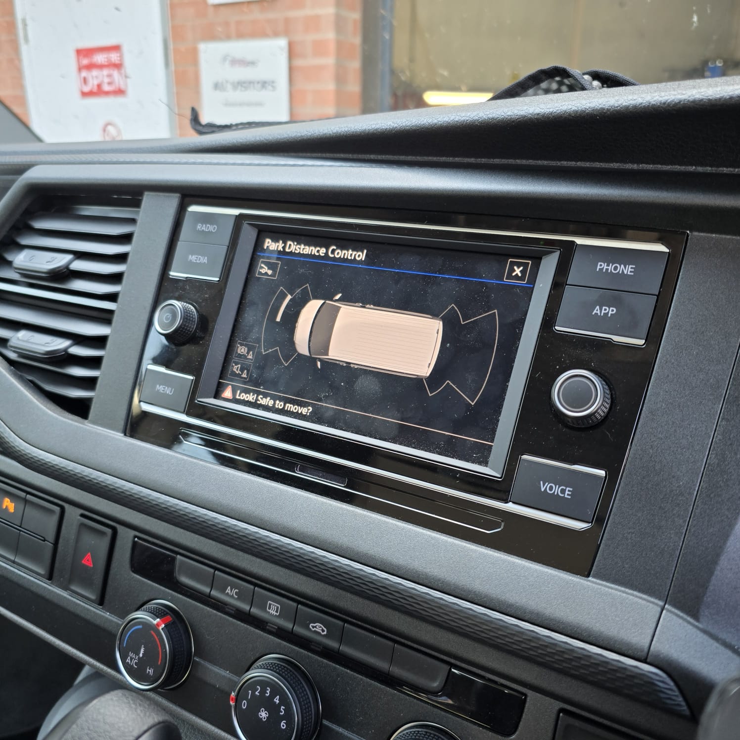 VW T6.1 California upgrades Blidworth OEM parking sensors and camera