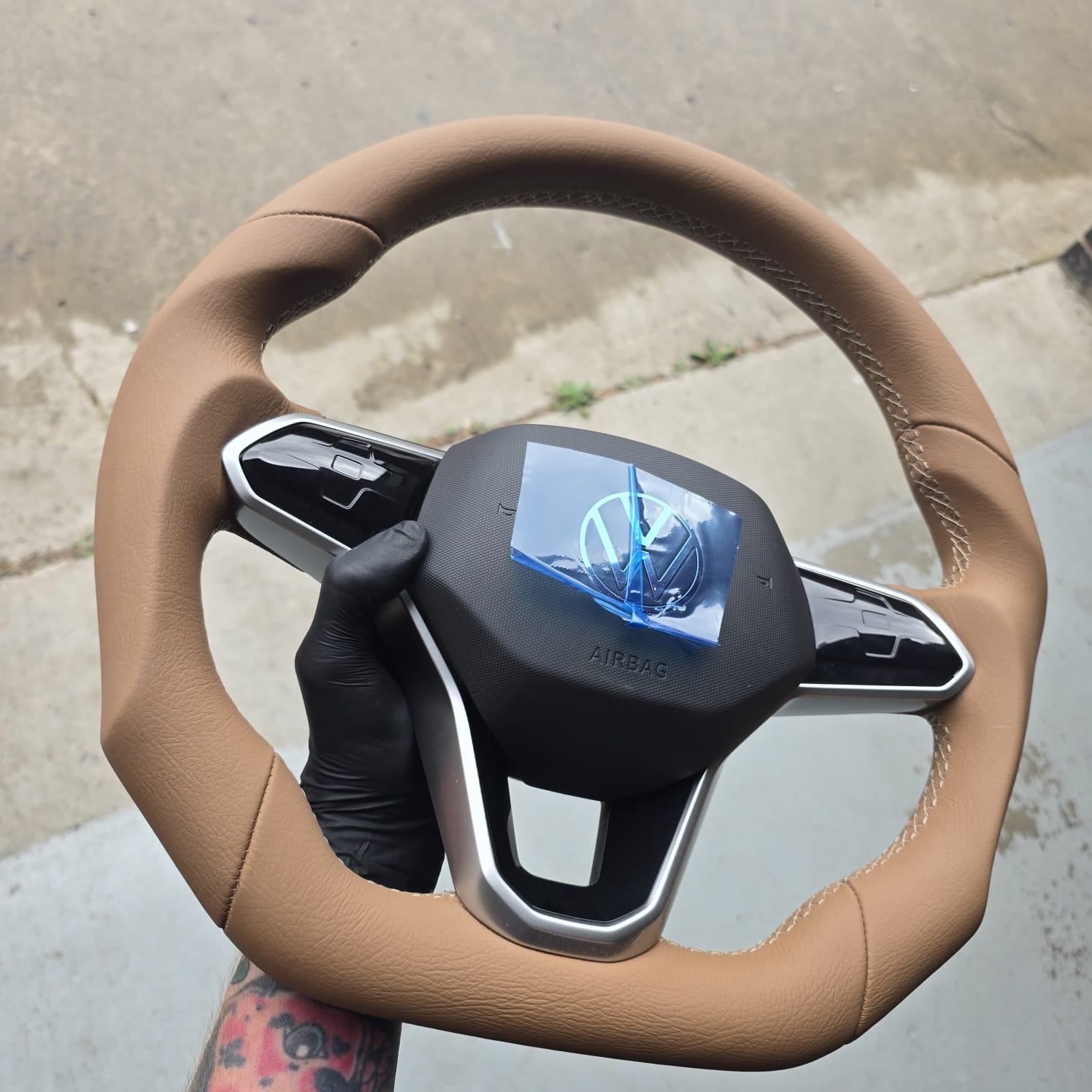 VW Transporter T6.1 DSG Steering Wheel Finished Install