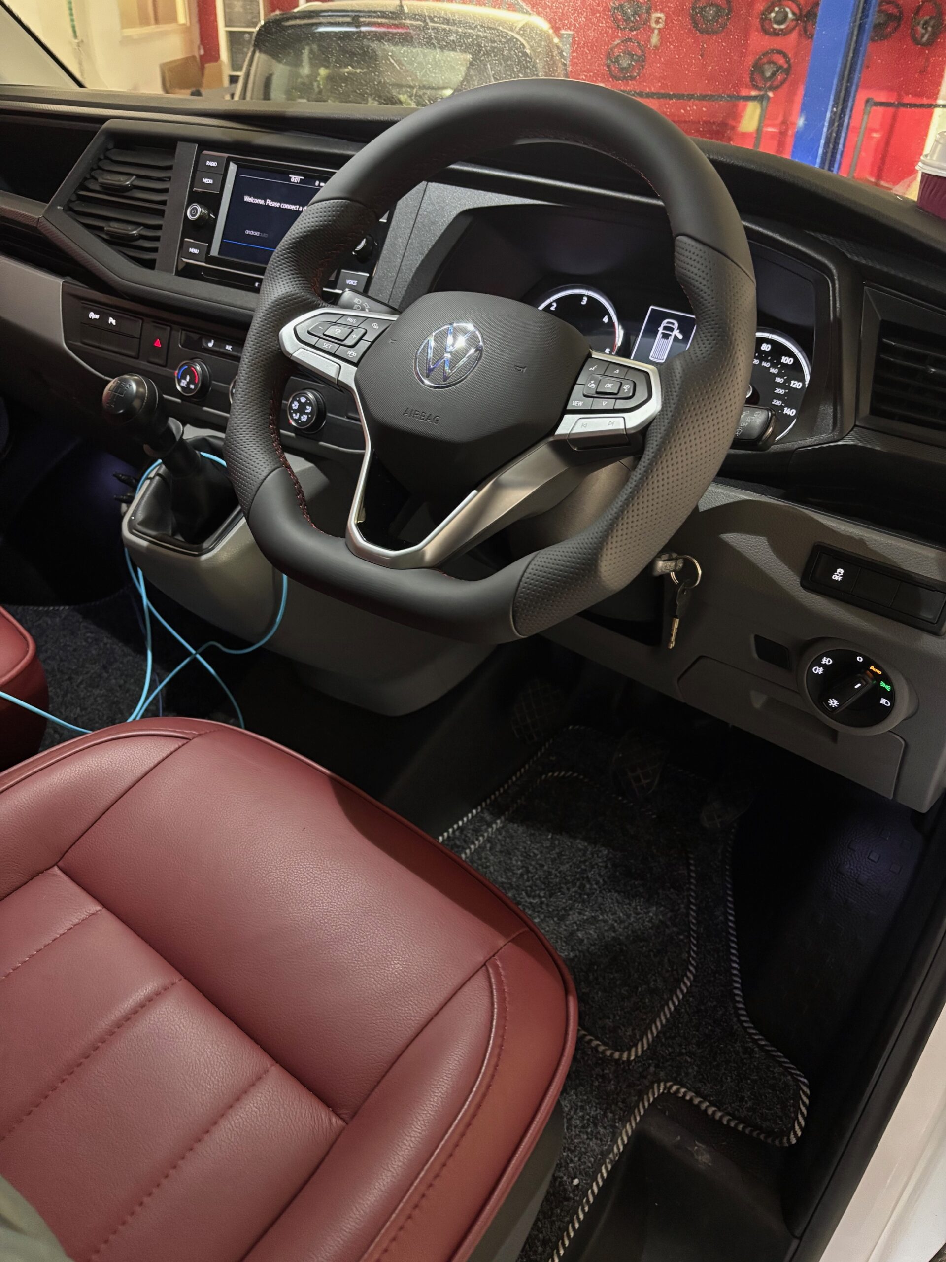 Reshaped VW T6.1 Steering Wheel Upgrade