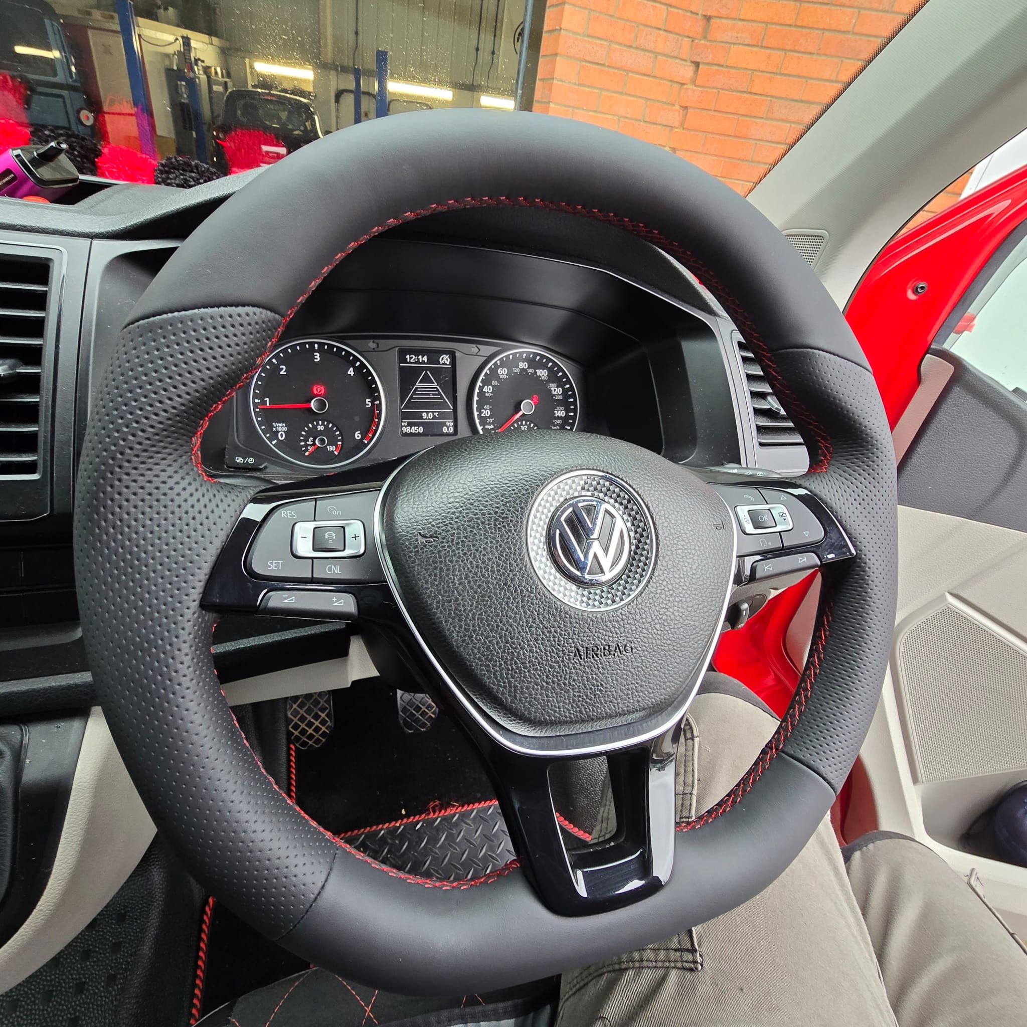 Premium VW T6 Nappa Leather Steering Wheel Retrofit