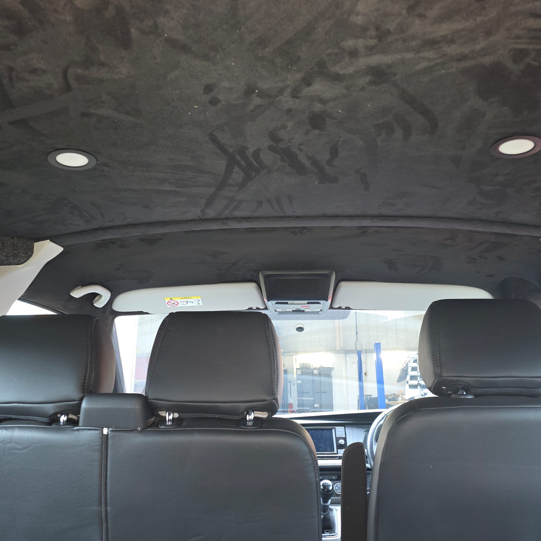 VW Transporter Suede Roof and Pillars