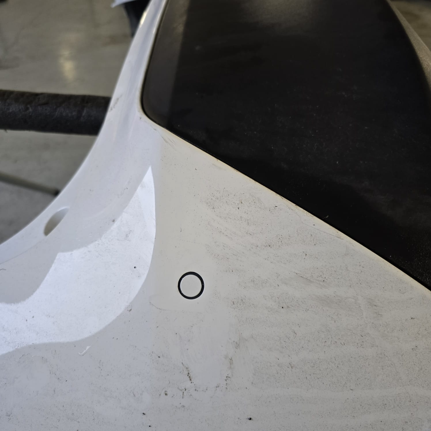 Flush fit paint-matched rear parking sensors