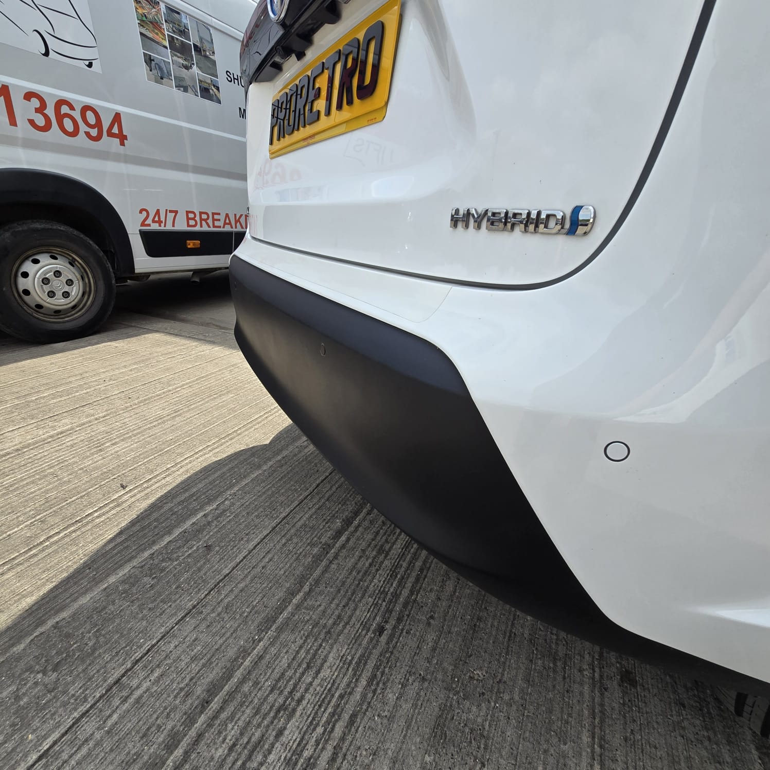 Vodafone R394 parking sensor installation Toyota Yaris 2025