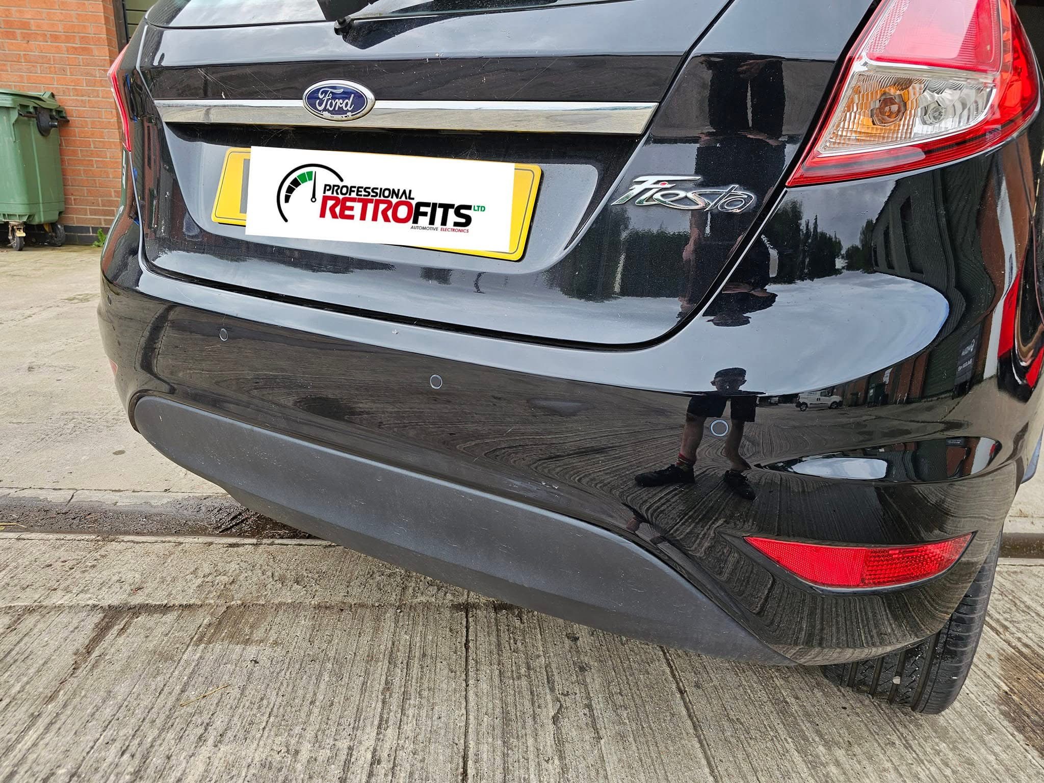 Ford Fiesta Vodafone R394 parking sensors flush fit install