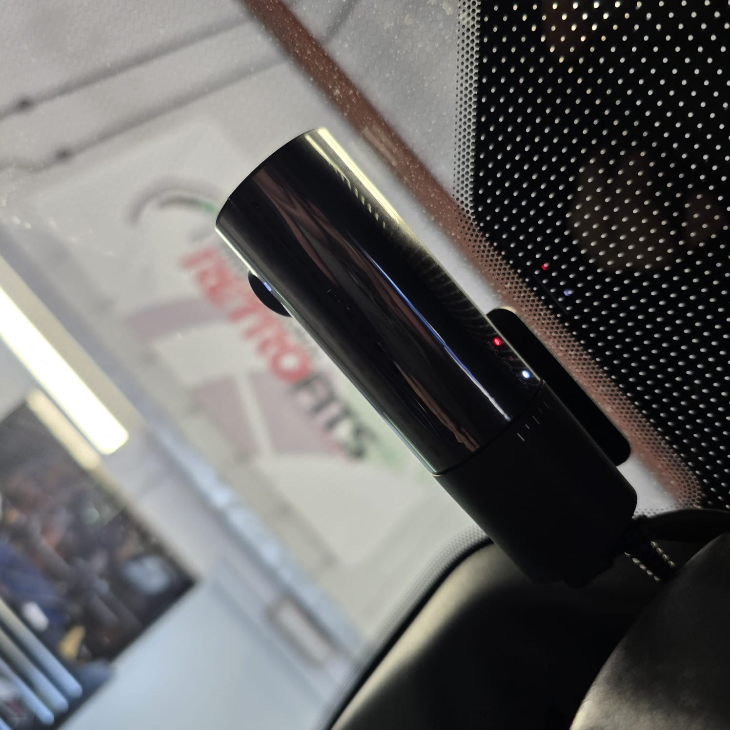 Detailed view of BlackVue DR590X-2CH Dashcam in Ford Puma