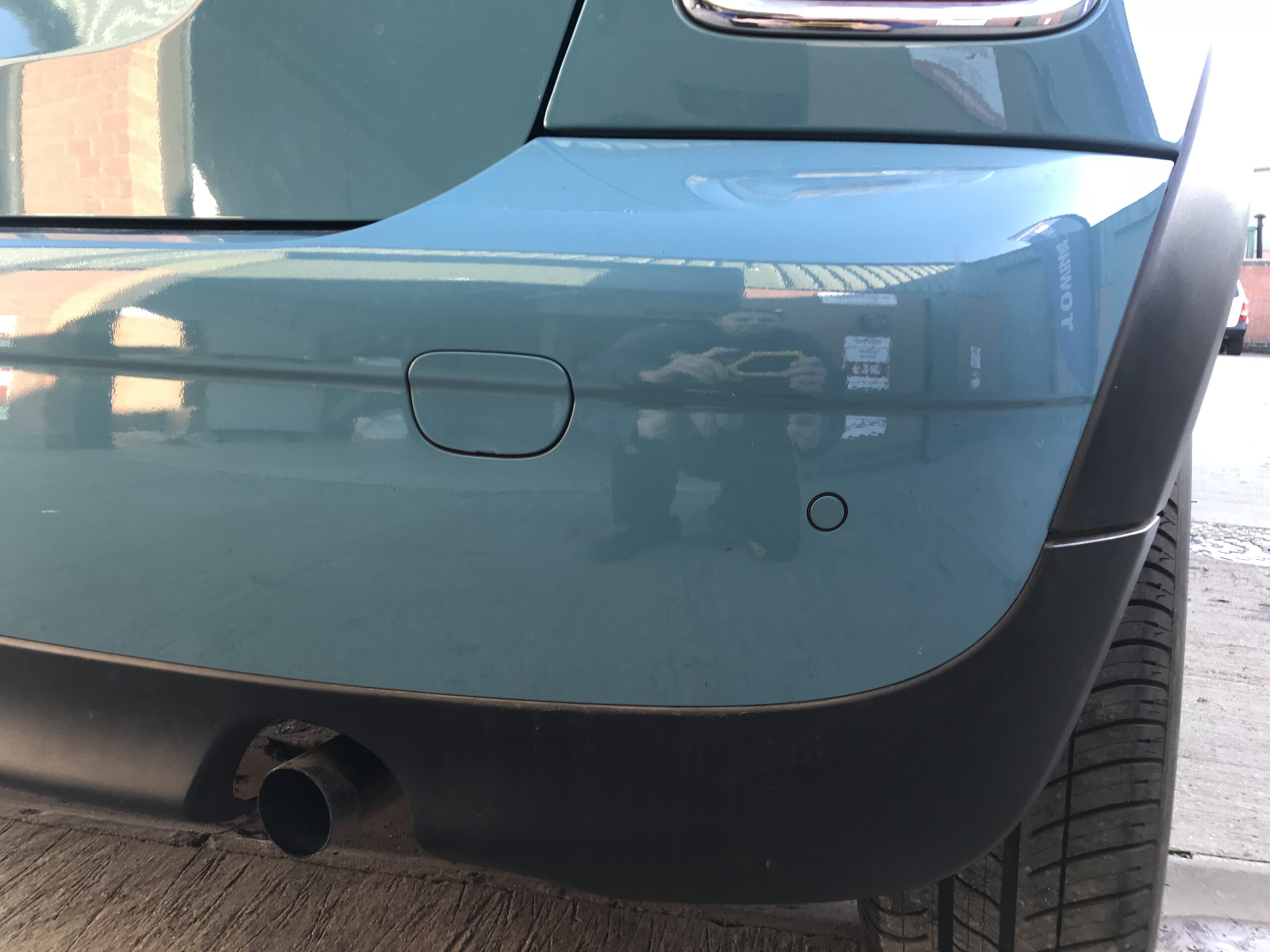 Mini Cooper parking LED display retrofitted