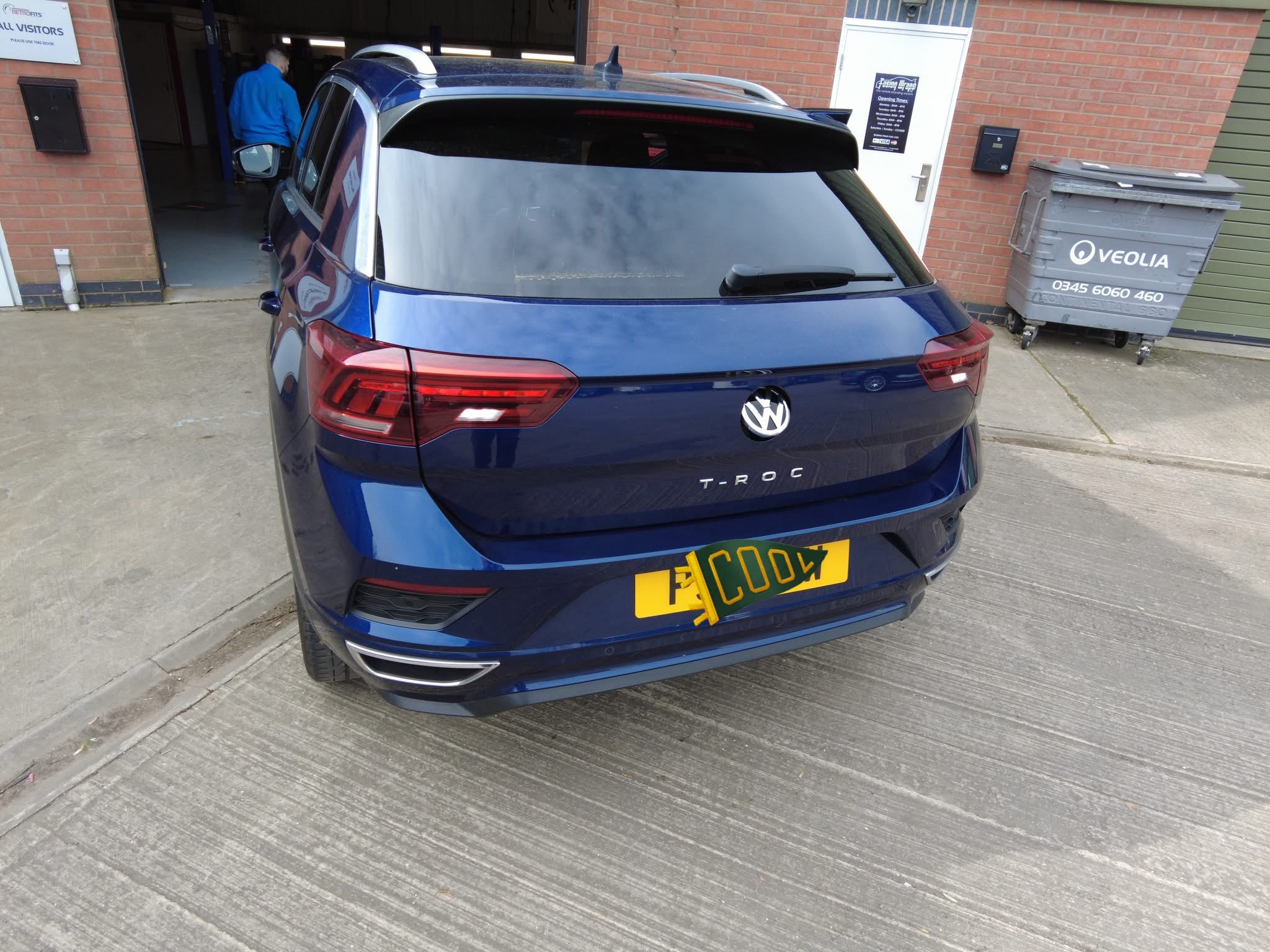 OEM VW badge camera fitted in VW T-Roc