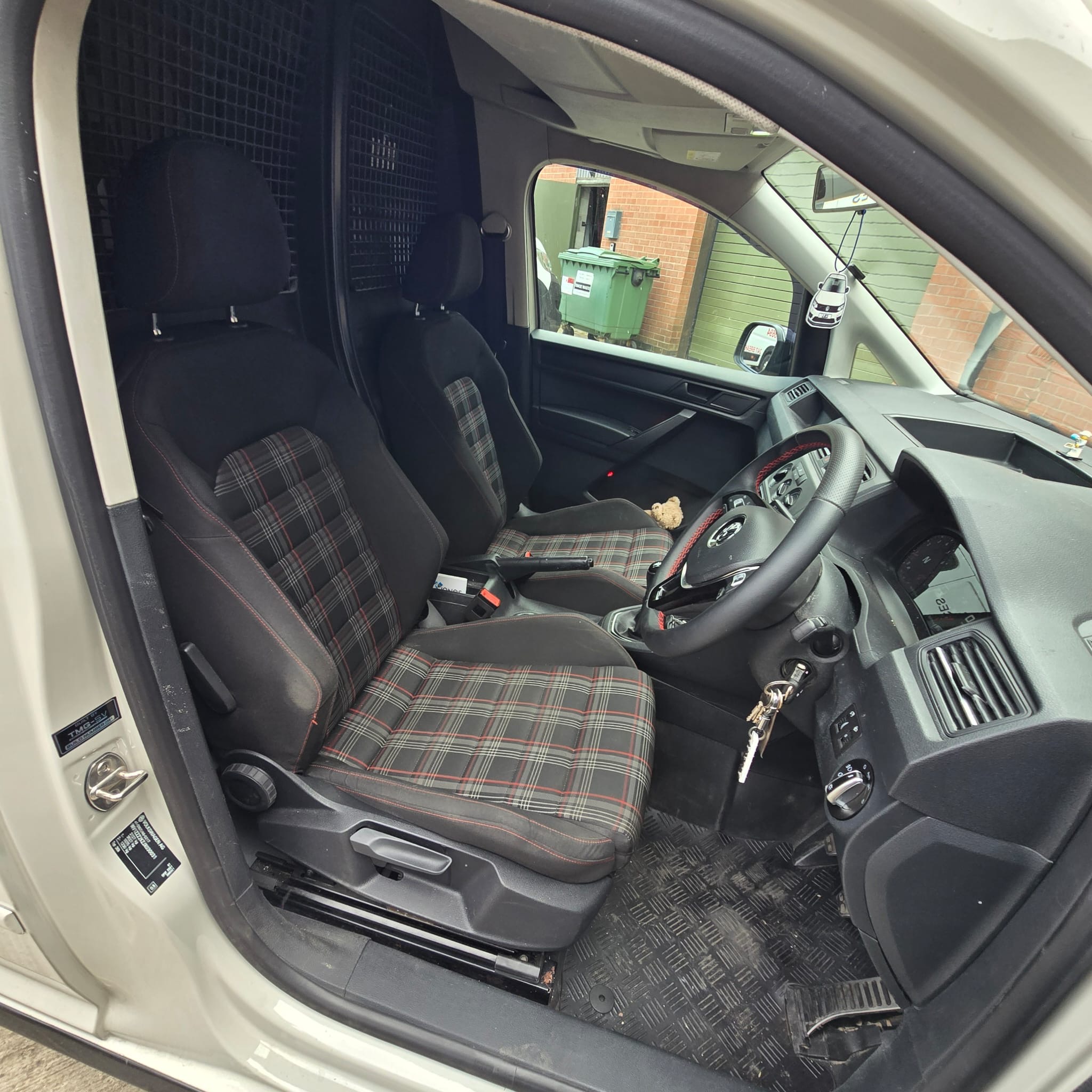 VW Caddy GTI seat and nav system installation