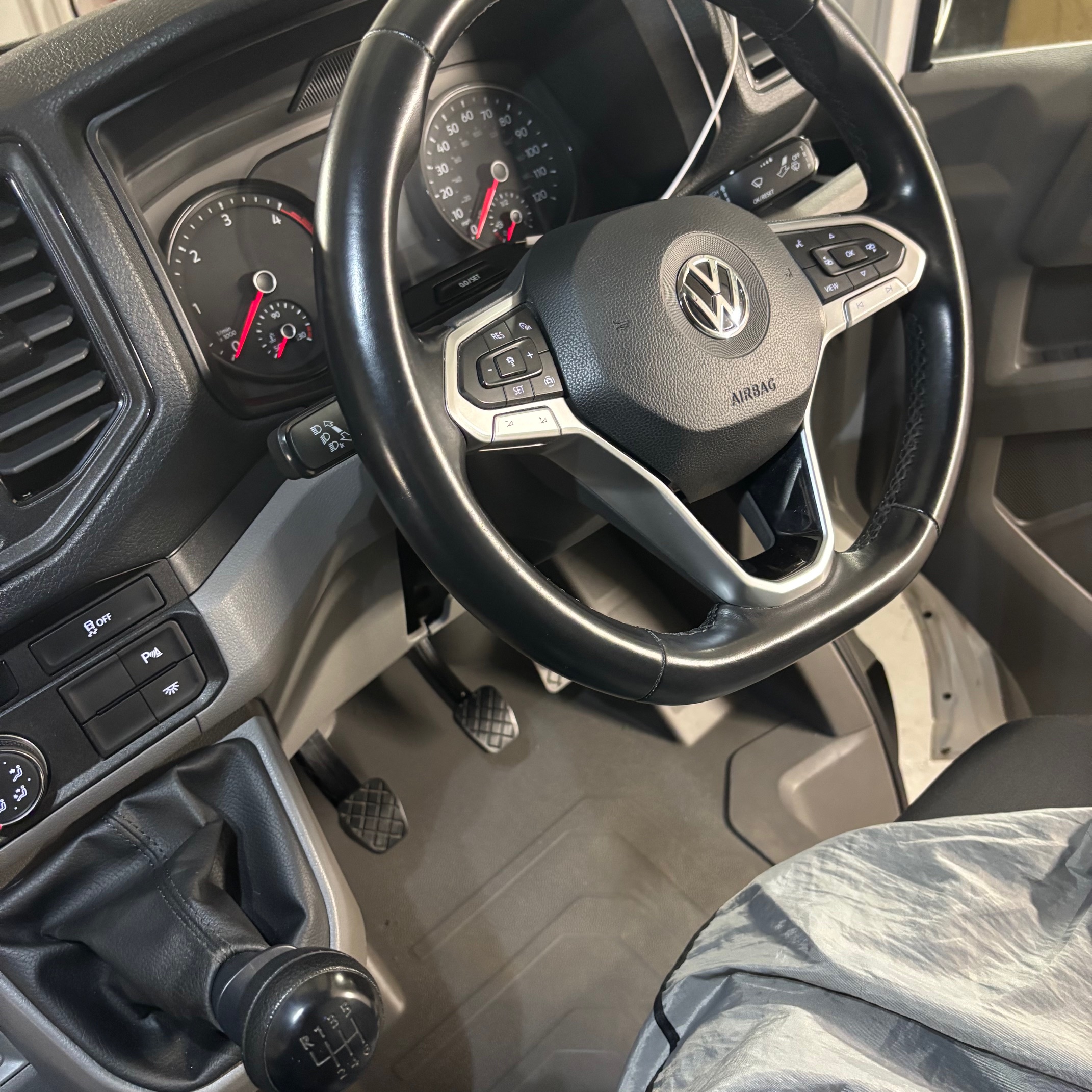 New Crafter steering wheel retrofit complete