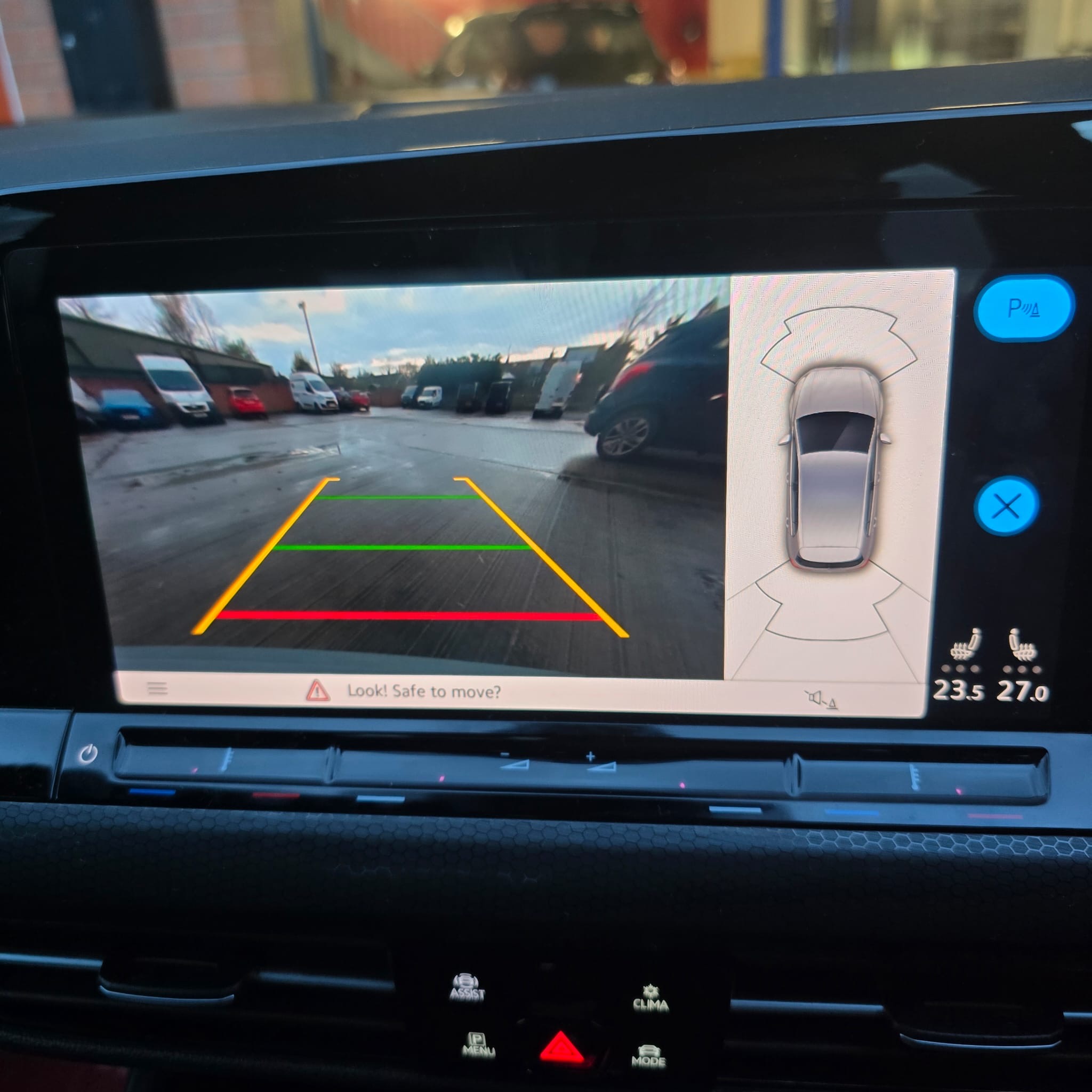 Genuine OEM camera installed on VW Golf MK8 GTI