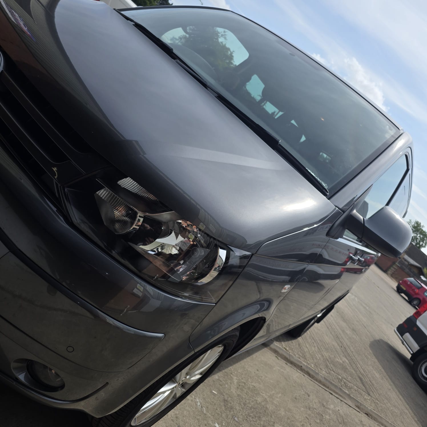 VW T5.1 steering wheel upgrade with cruise