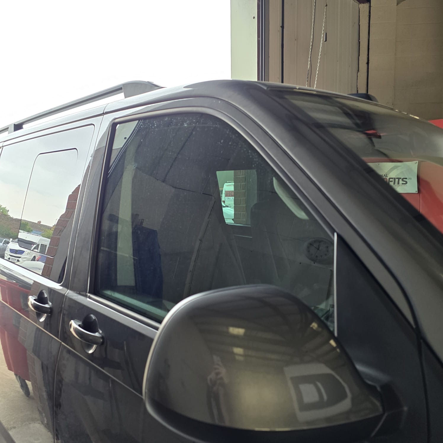 VW Transporter T6.1 wind deflectors professionally installed