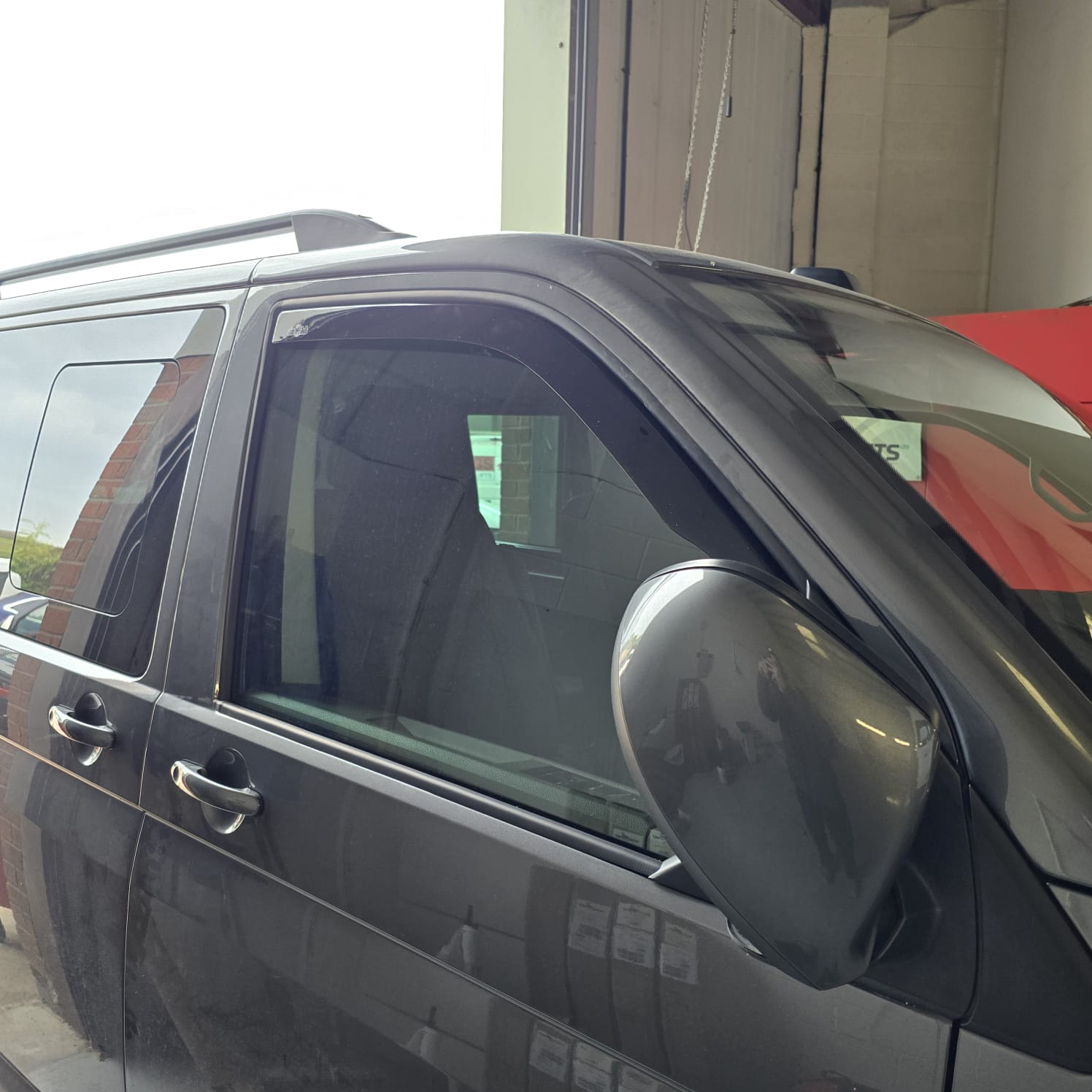 VW T6.1 Kombi fitted with Veedub wind deflectors