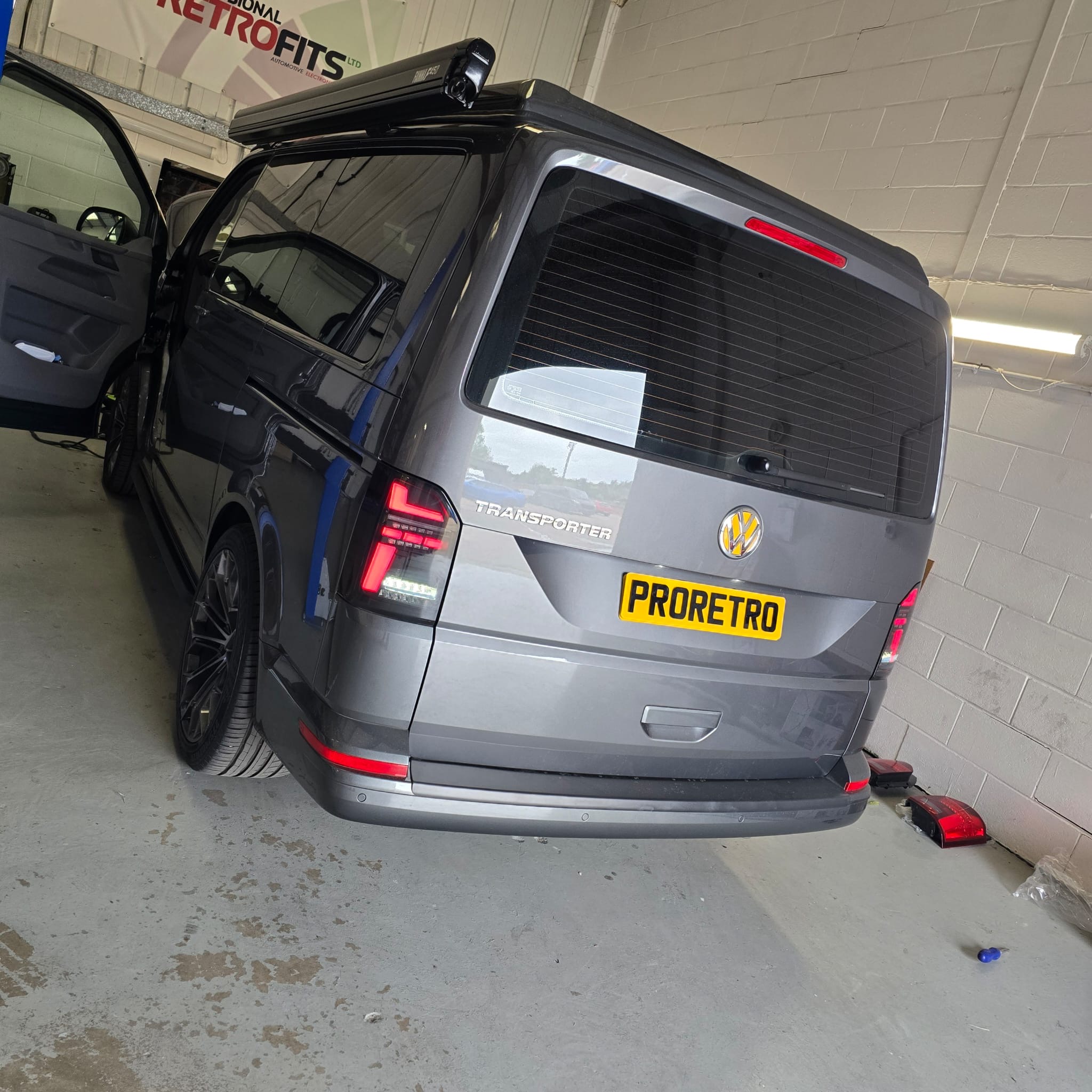 Sequential LED taillight upgrade for VW T6.1 Transporter