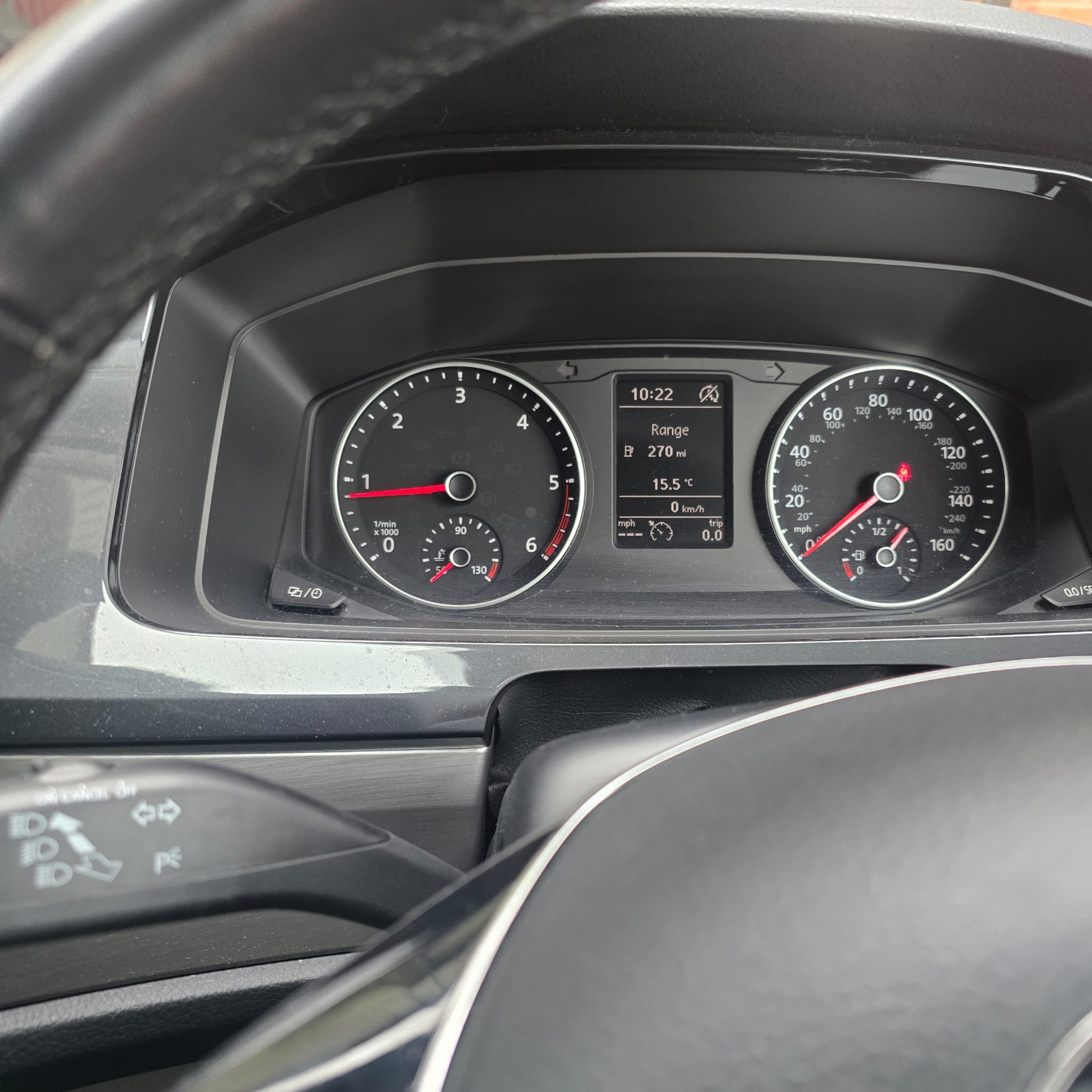 VW T6 digital speedometer activated