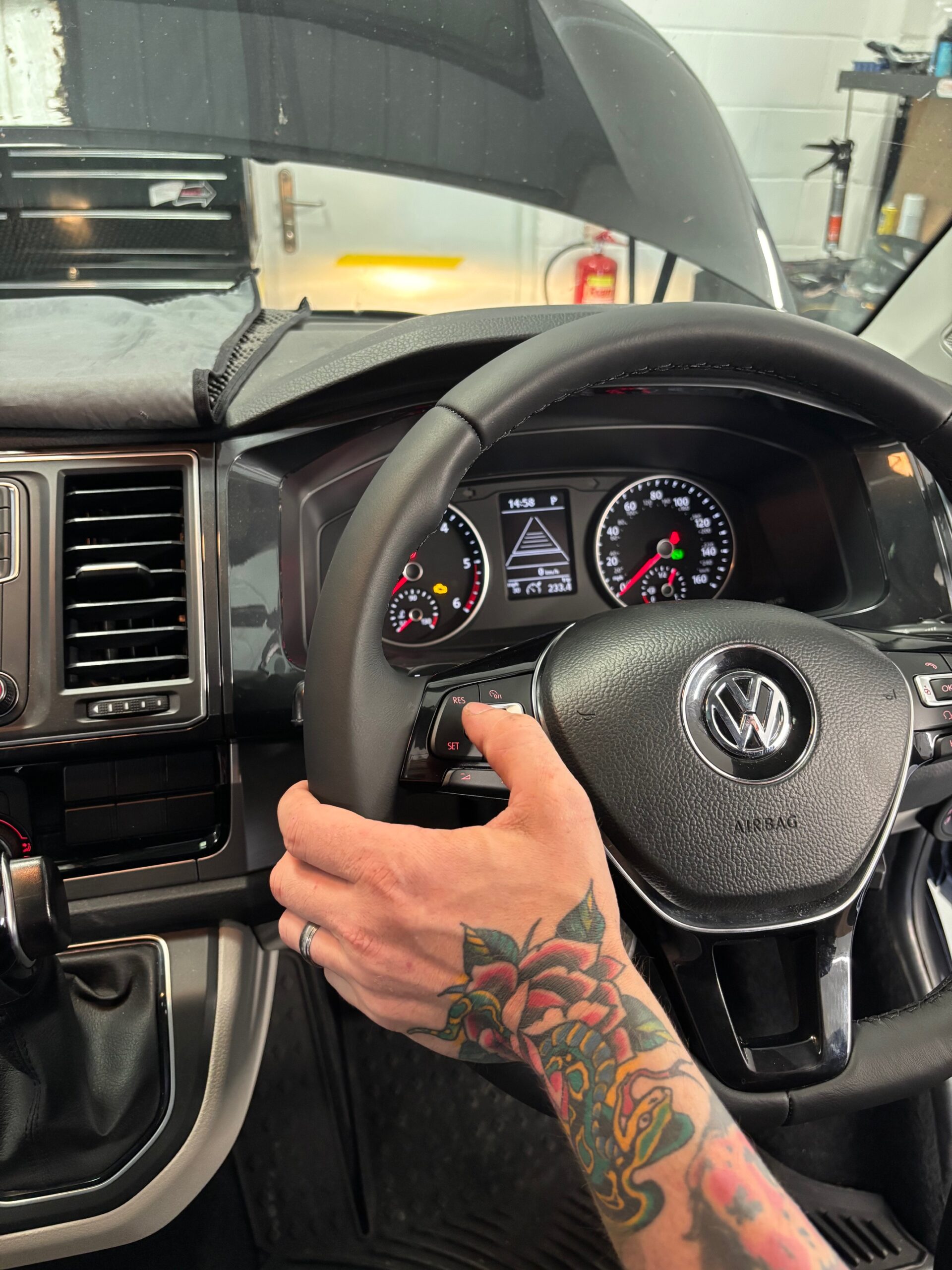 VW T6 adaptive cruise control retrofit front radar install