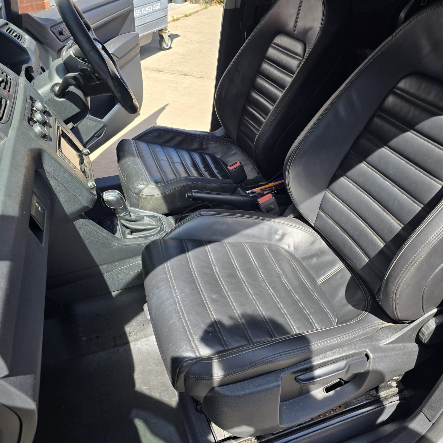 VW Touran heated seat controls fully integrated