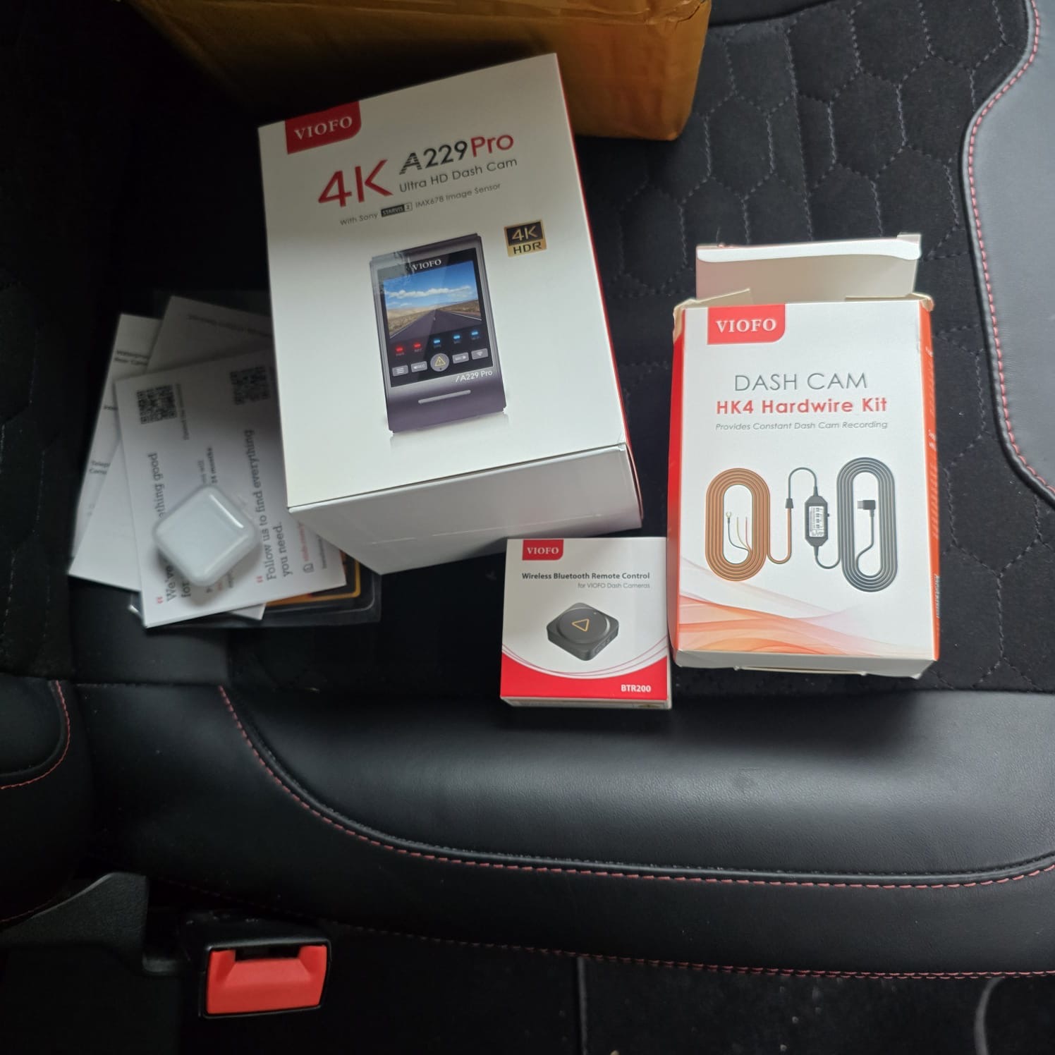 A229 Pro Dash Cam Retrofit Front and Rear Install VW Transporter Sportline