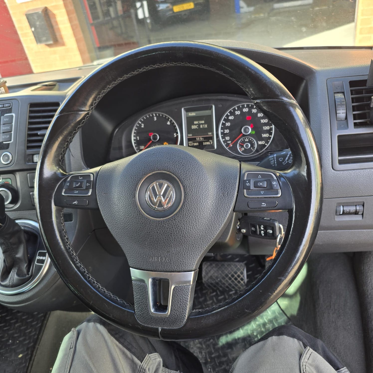 Multifunction steering wheel buttons on VW T5.1 retrofit Tamworth