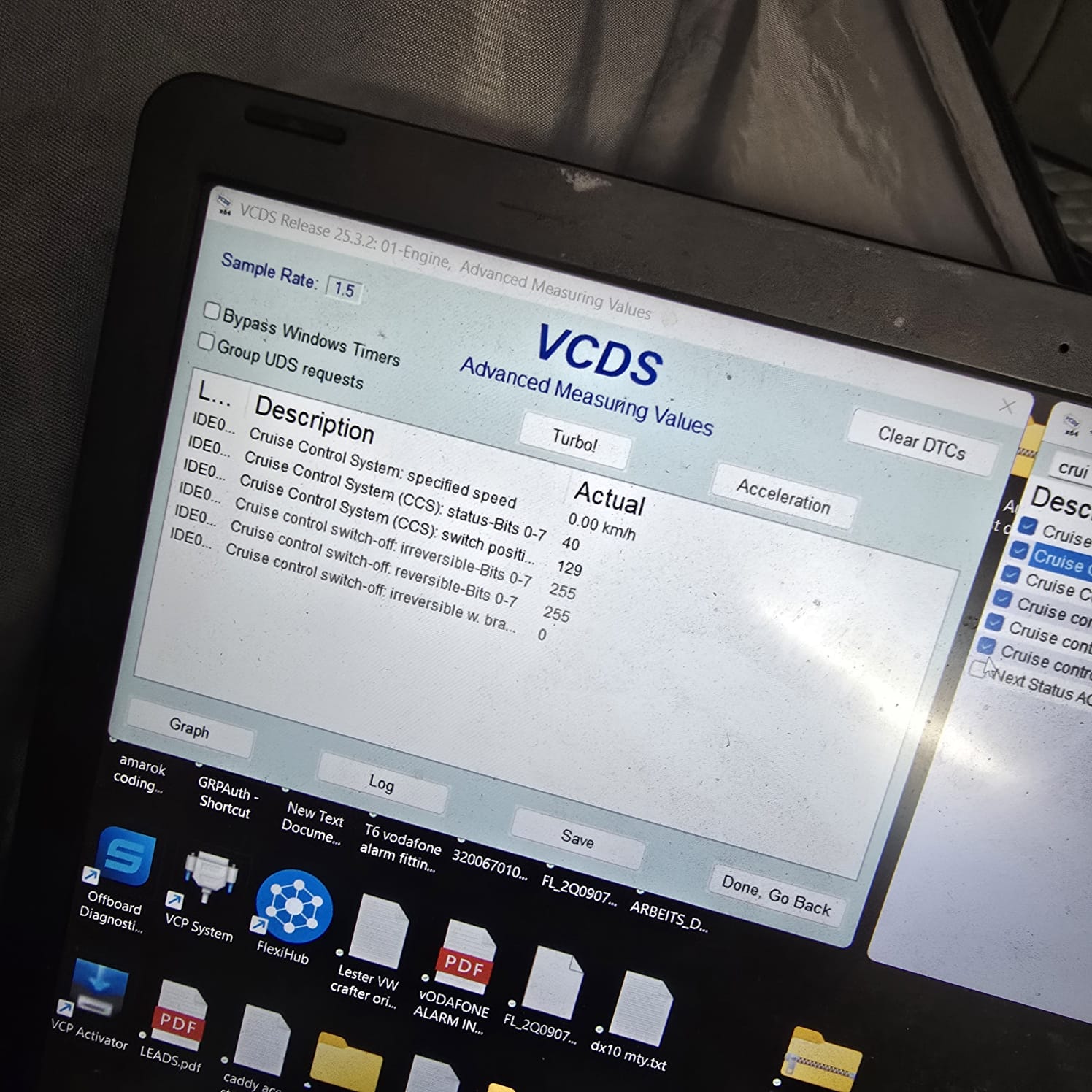 OEM cruise control retrofit for VW Transporter T5.1 with BCM upgrade