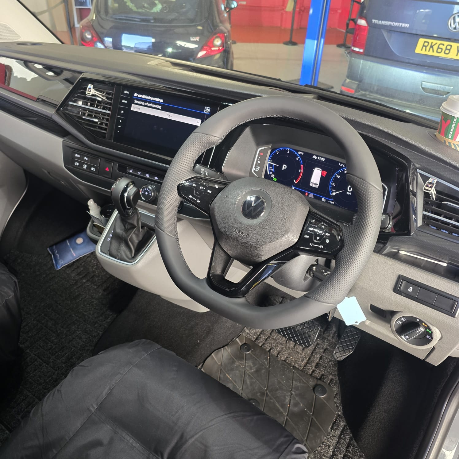 VW T6.1 heated steering wheel installation