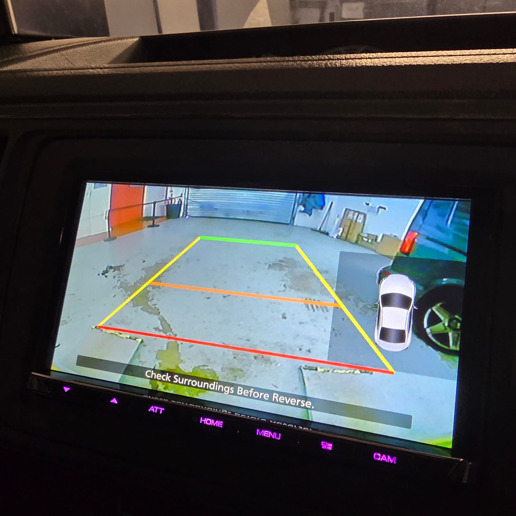 Kenwood DMX8021DABS head unit installed in VW T6 with integrated camera