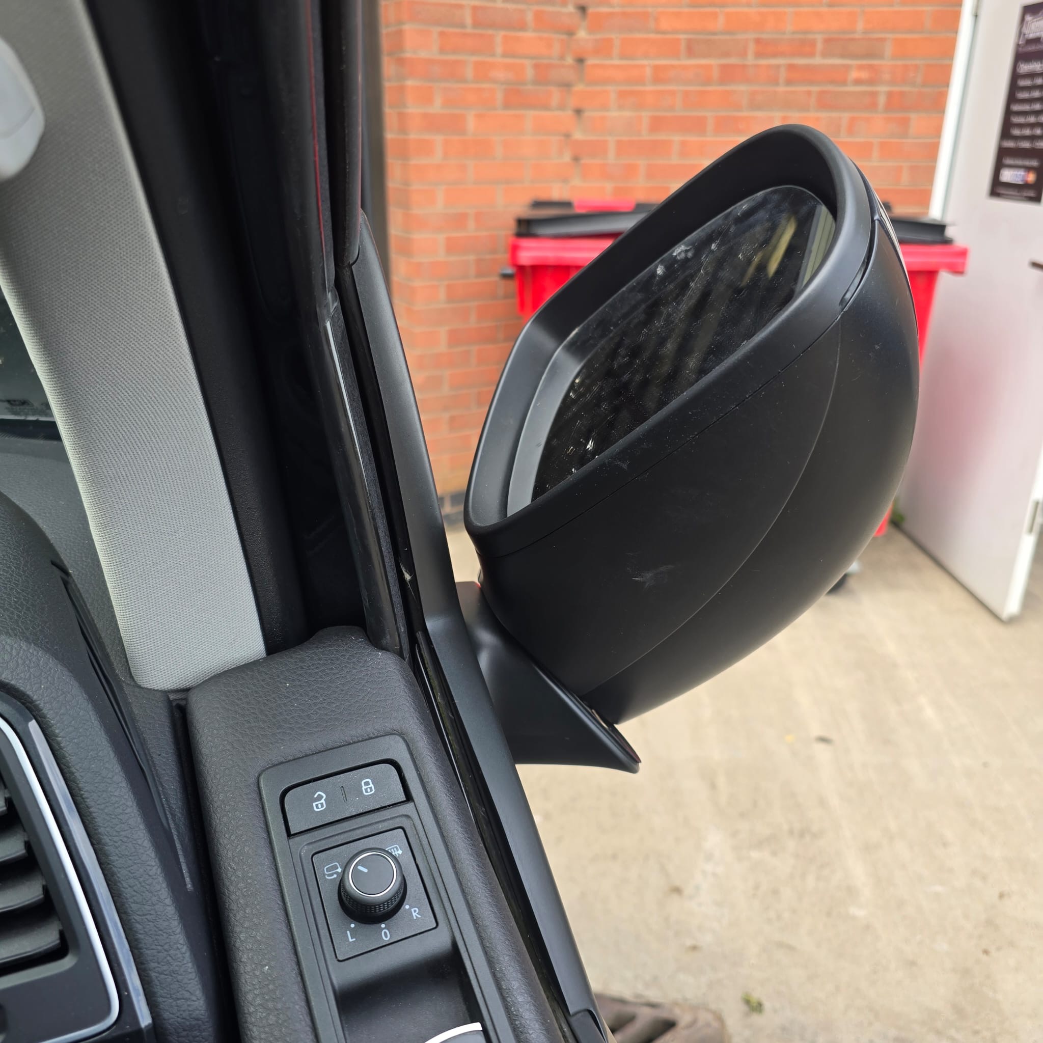 VW T6 folding mirrors upgrade - exterior view