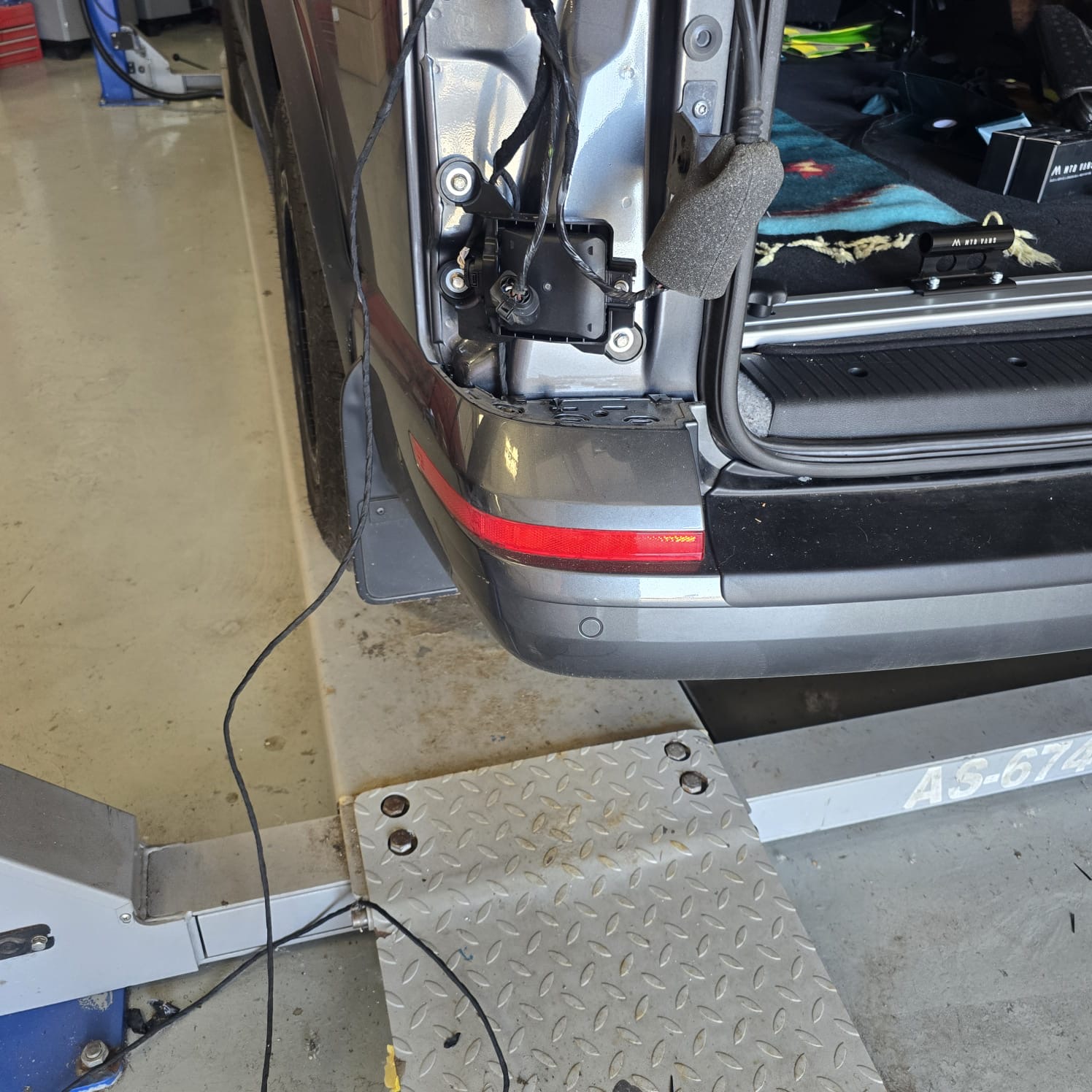 VW Transporter rear traffic alert radar install
