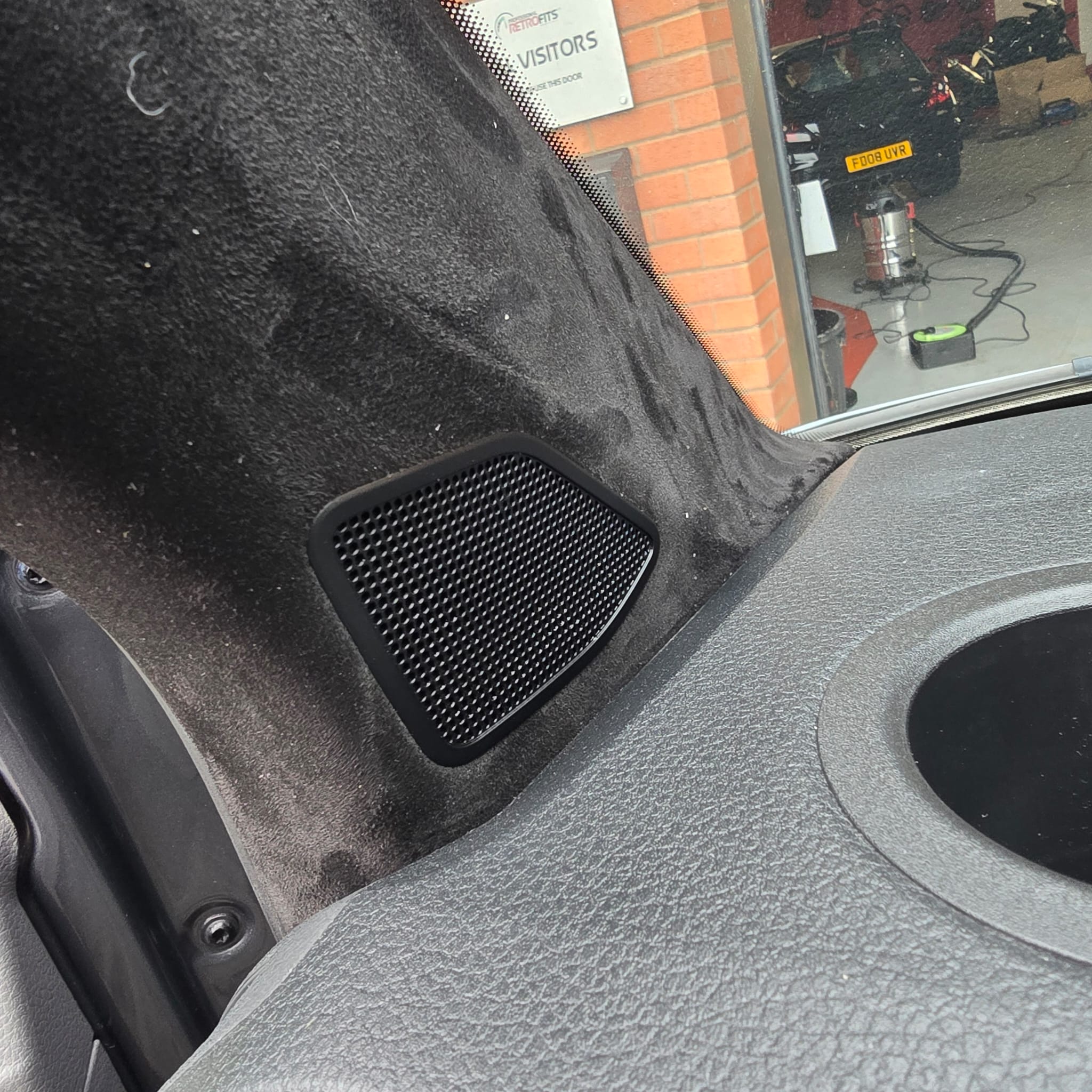 Transporter Black Suede and Soundproofing Finish