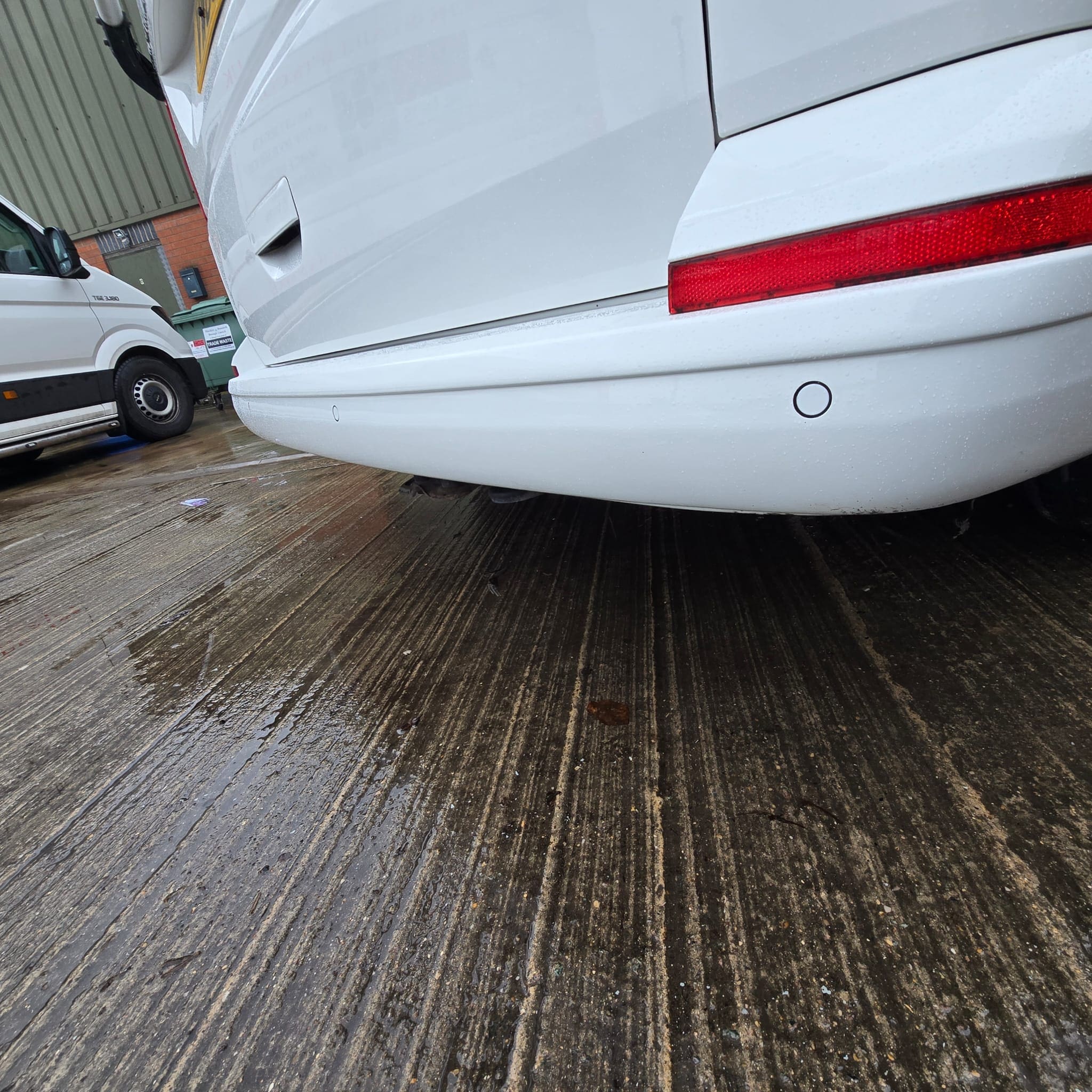 Volkswagen California OEM front and rear parking sensors retrofit with colour-matched sensors and full integration