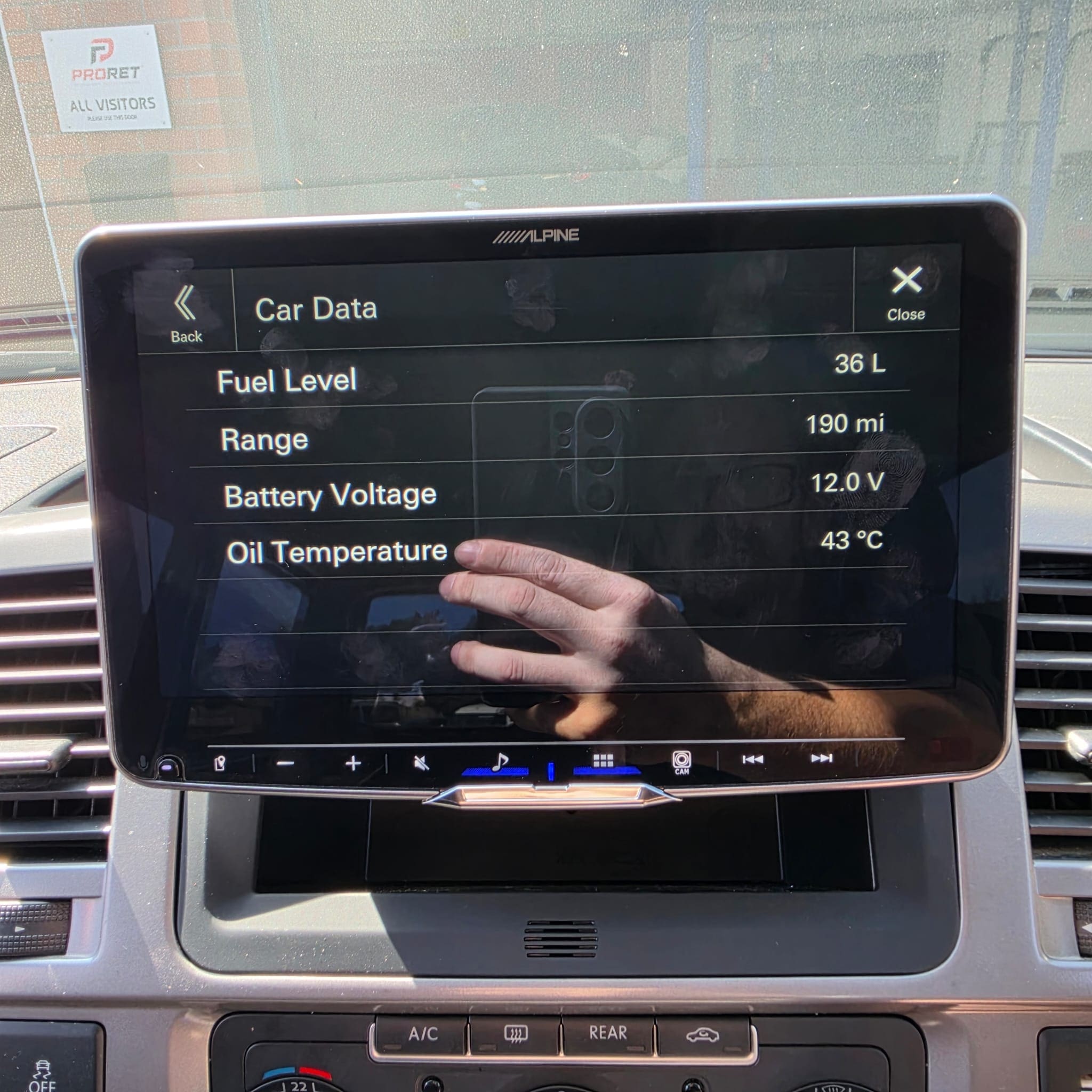 Volkswagen T5.1 reversing camera and infotainment retrofit in progress