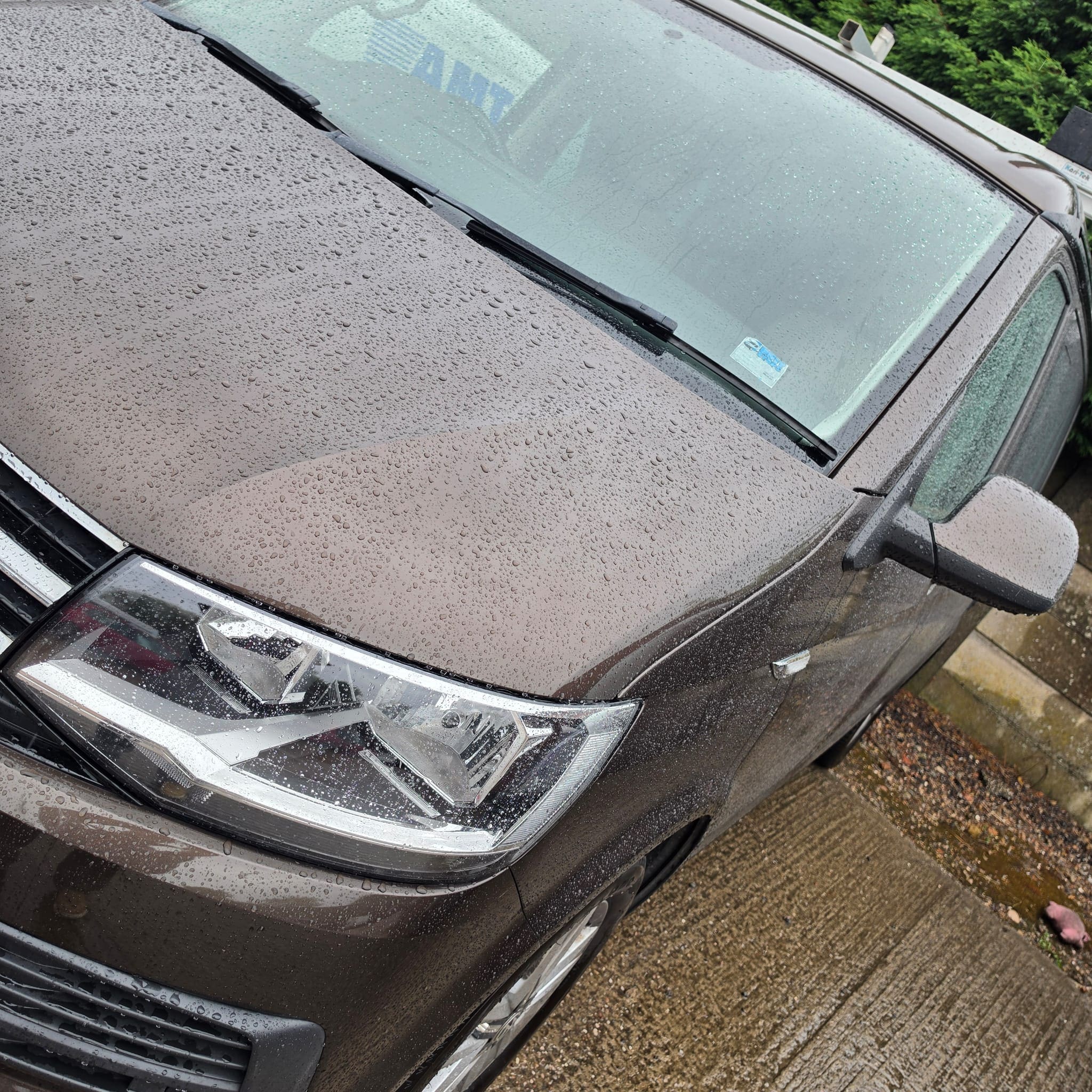 Completed front-end hardware retrofit for cruise control on Volkswagen T6 California