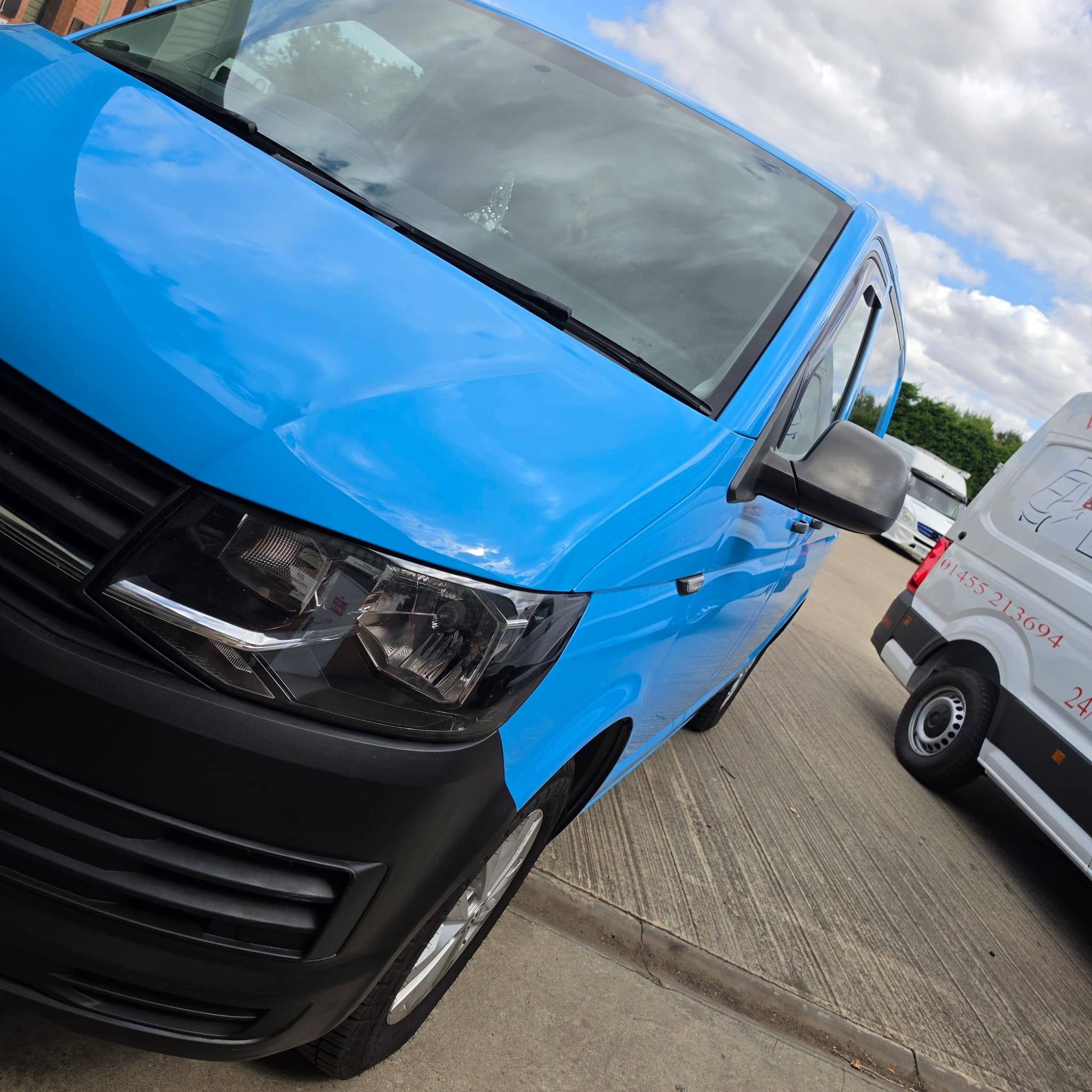 Completed towbar and electrical retrofit on a Volkswagen T6 ready for towing use