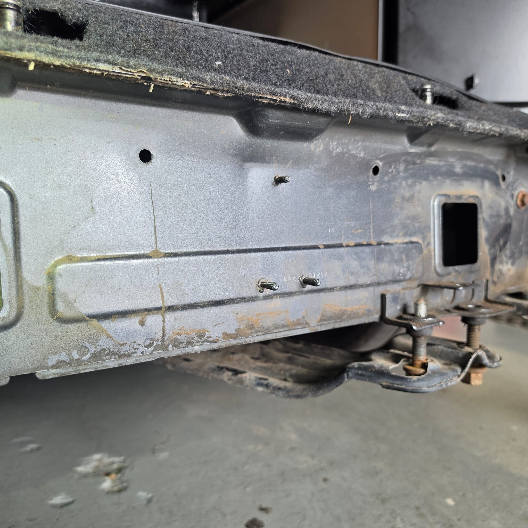 Volkswagen T6 towbar retrofit in progress with detachable towbar and electrical installation
