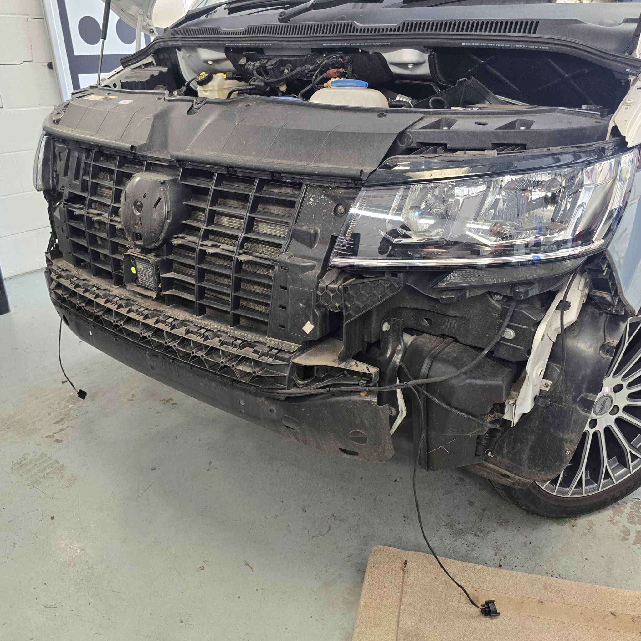 Factory-style lighting upgrade on Volkswagen Transporter T6.1 with genuine fog lights