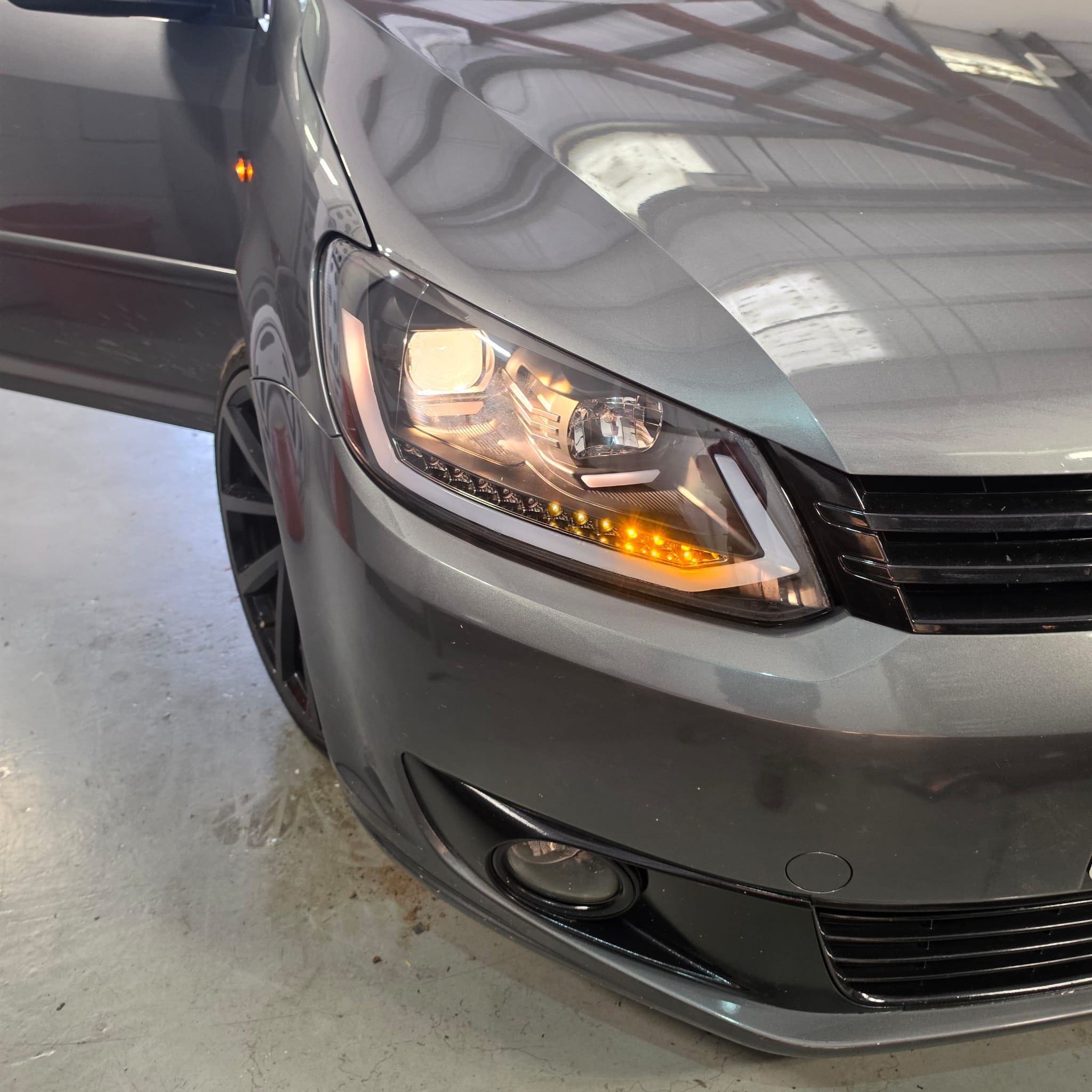 VW Caddy with upgraded lighting for a more modern and stylish finish