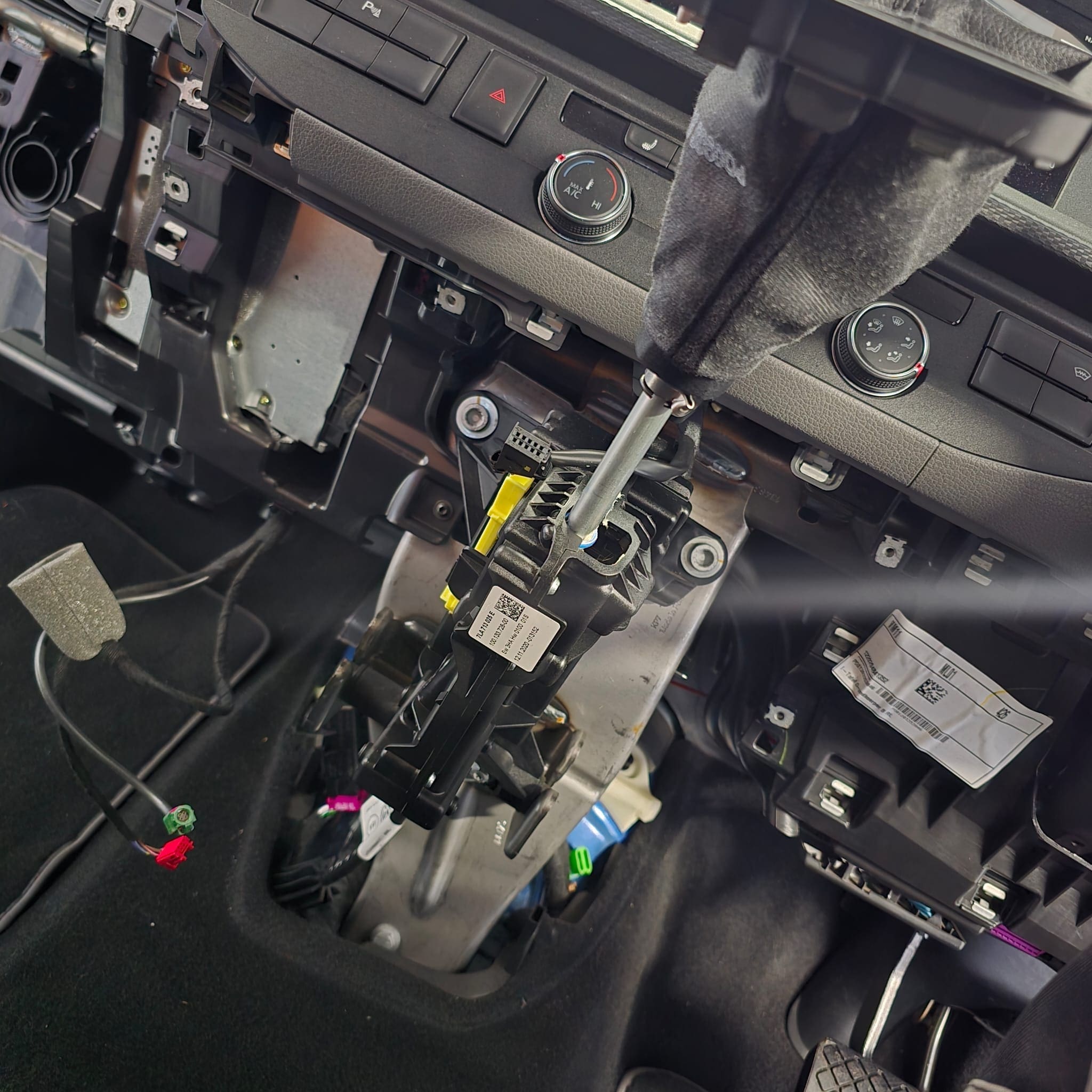 VW DSG selector repair work for park position lock switch related warning fault