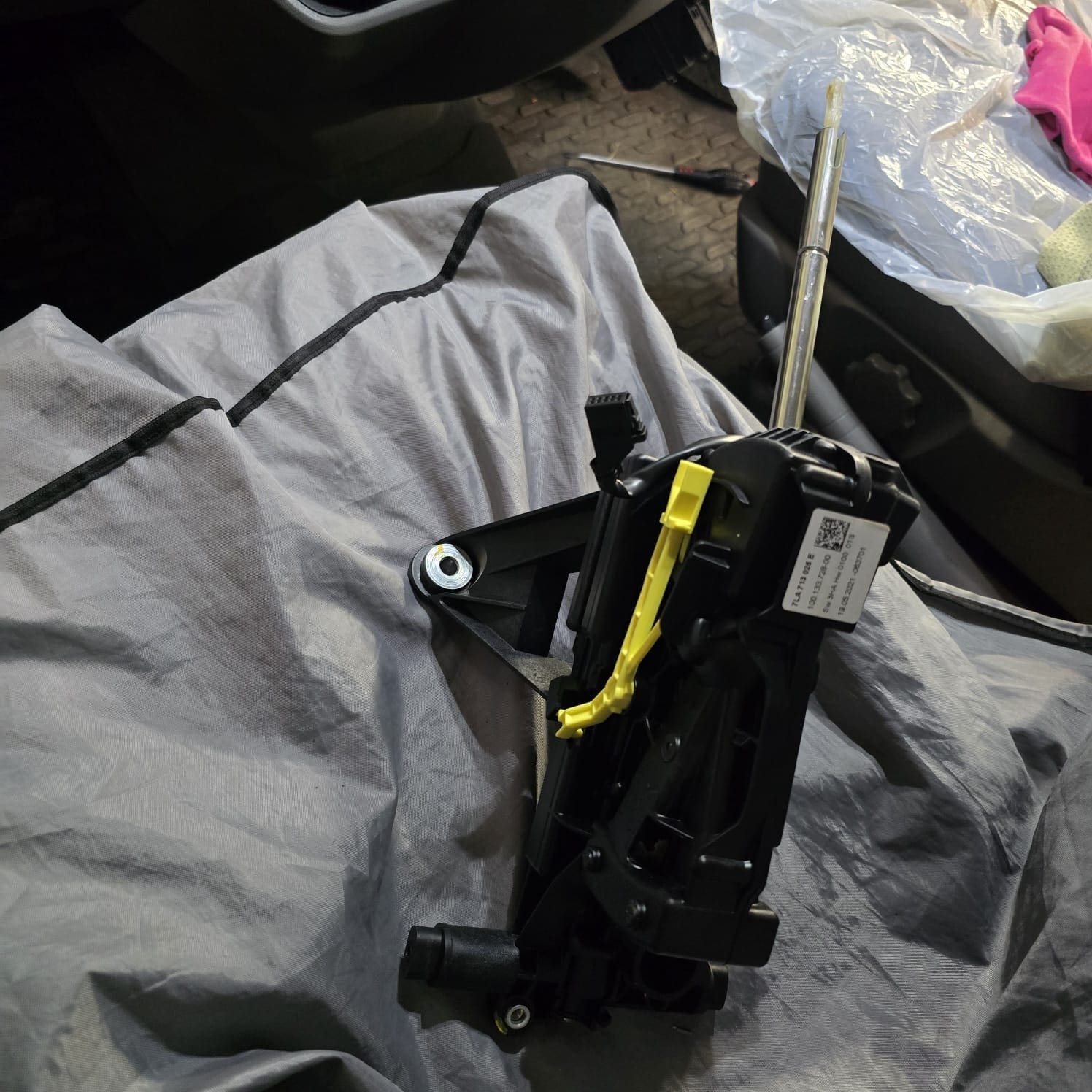 VW DSG park position lock switch repair related to non stop engine fault