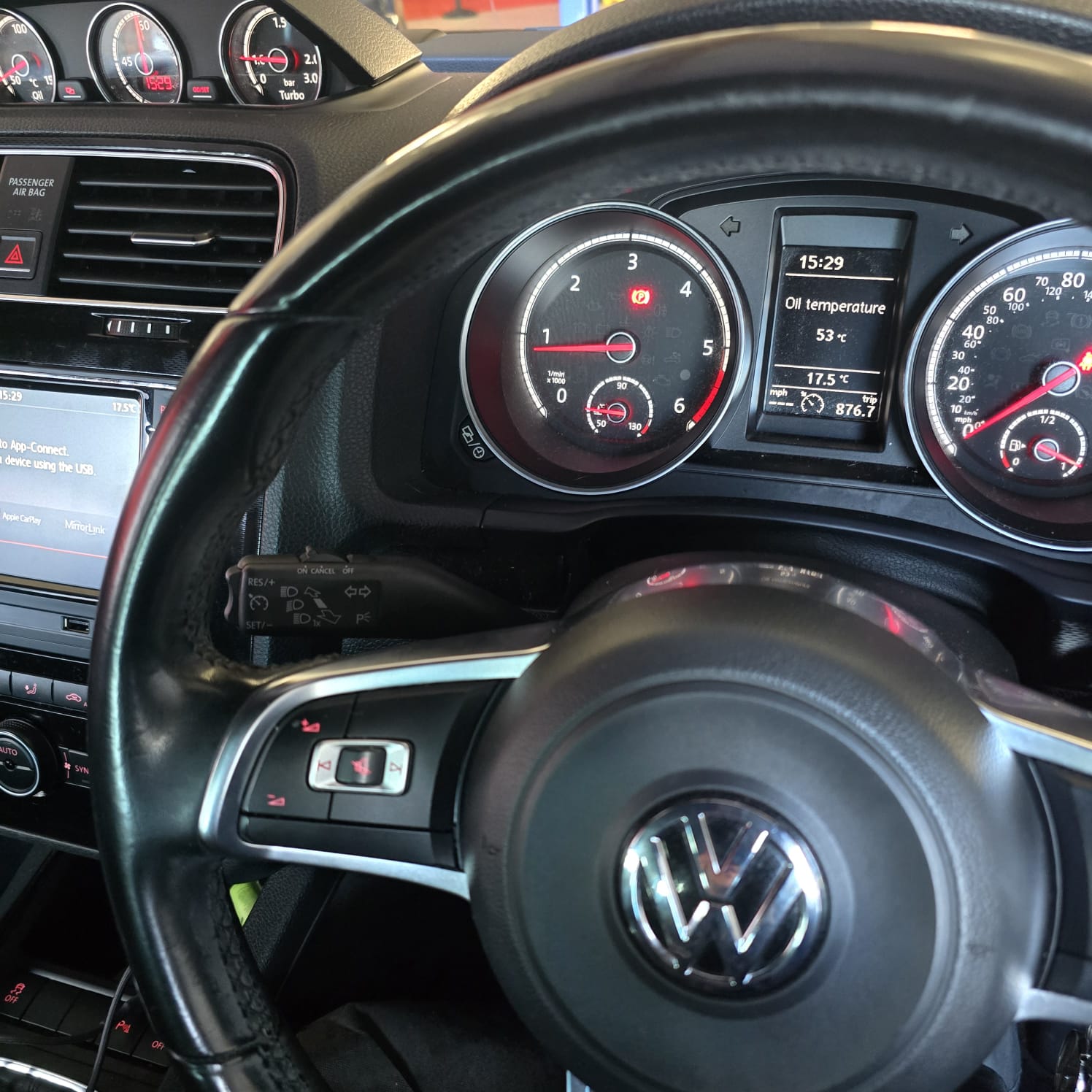 Factory Look Cruise Control Installed VW Scirocco
